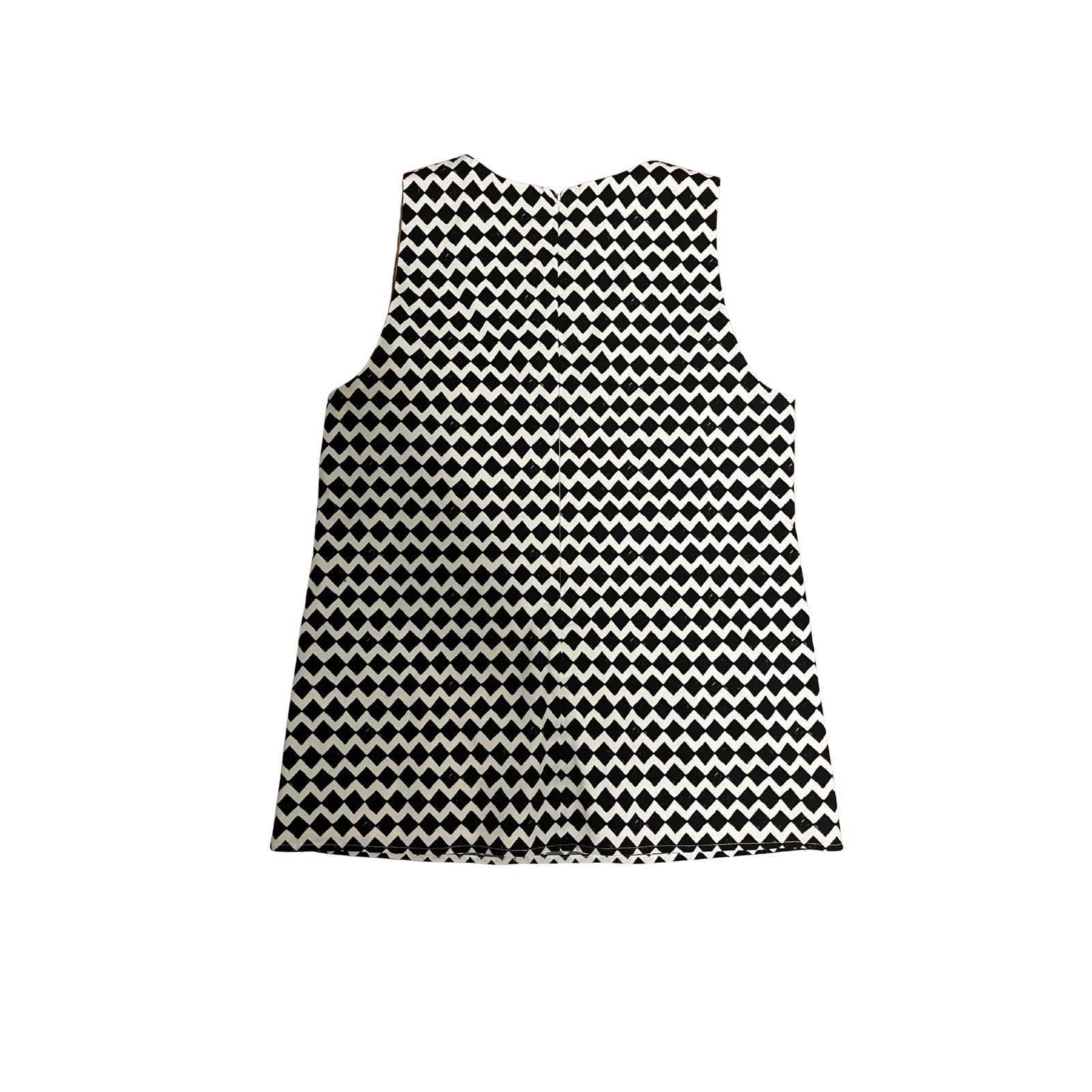 Theory Black and White Sleeveless Top