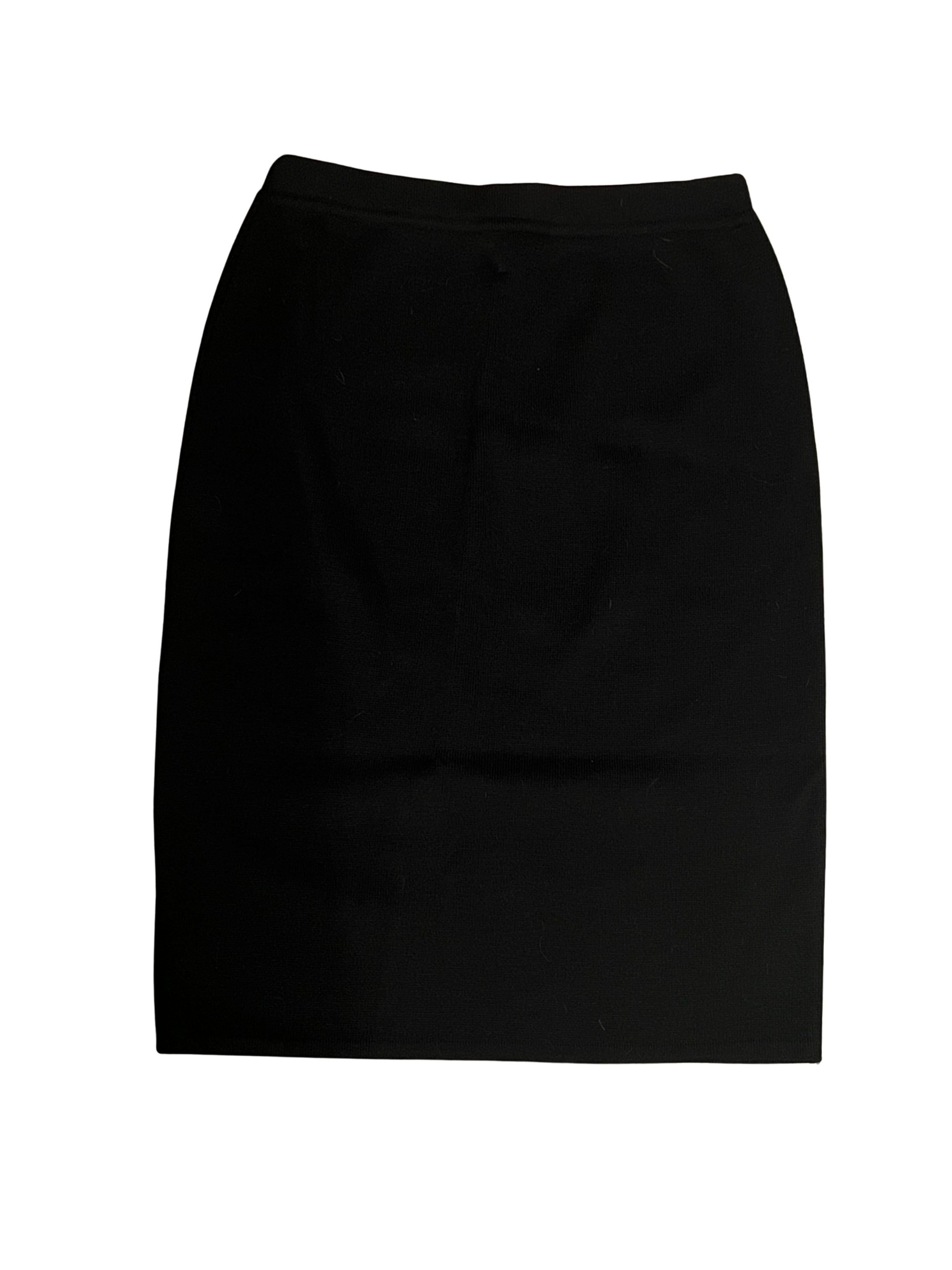 Salvatore Ferragamo Wool Mini Skirt — Black | Size Medium