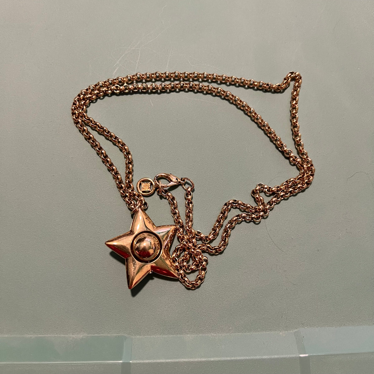 Givenchy Vintage Gold-Tone Star Pendant Necklace