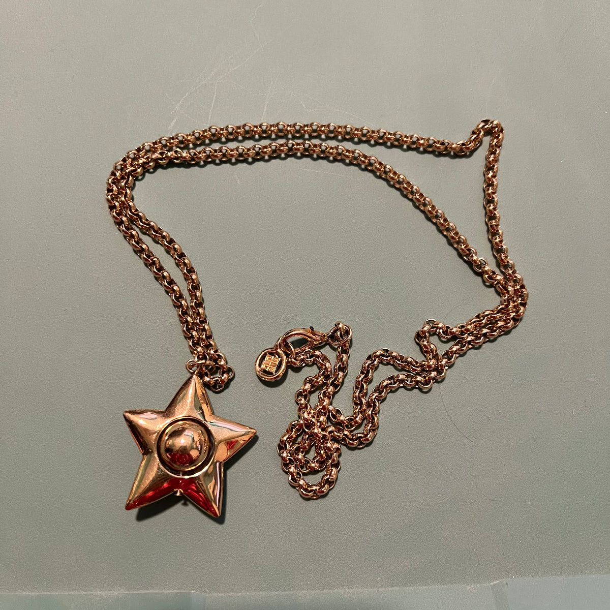 Givenchy Vintage Gold-Tone Star Pendant Necklace