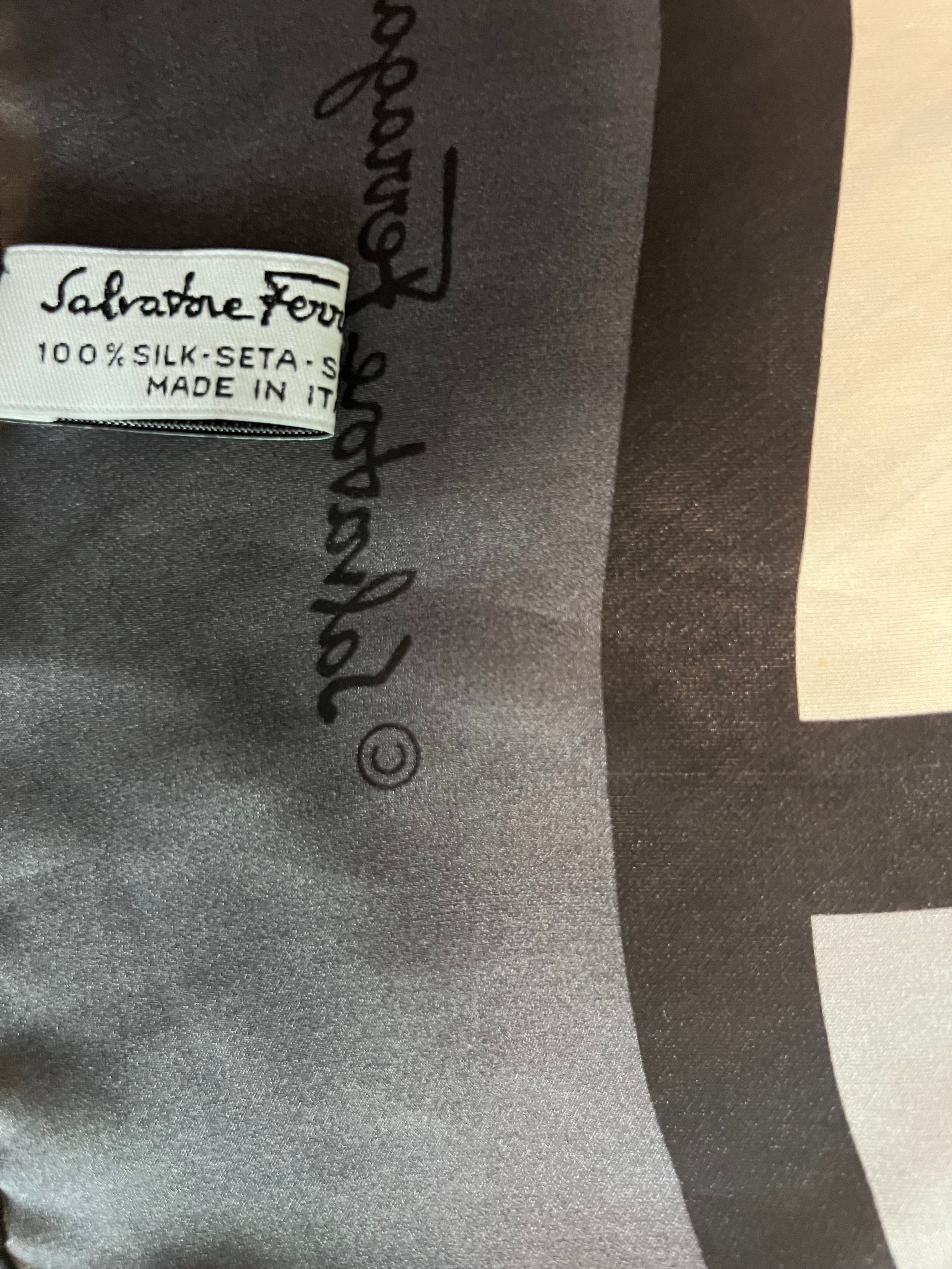 Salvatore Ferragamo Geometric Silk Scarf