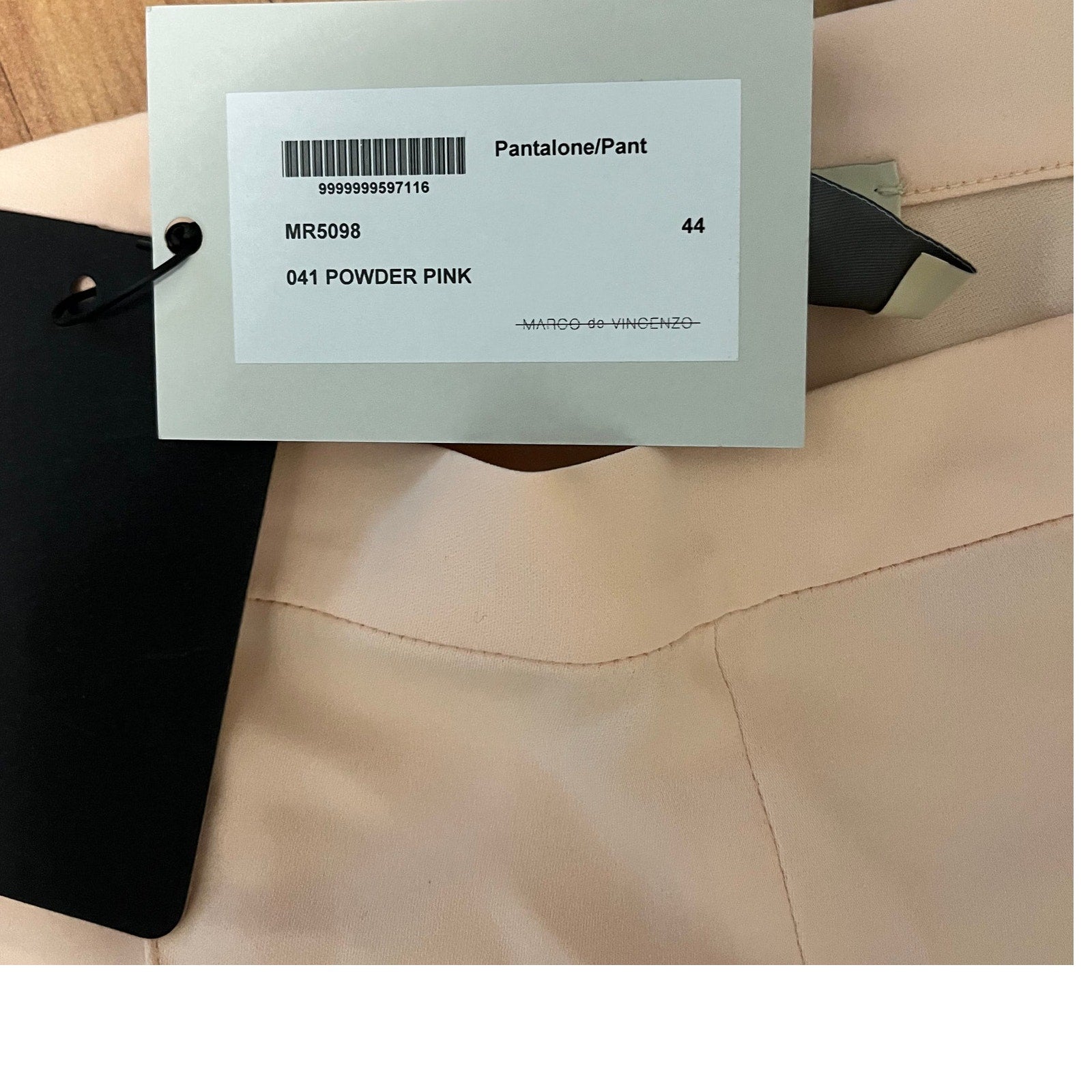 Marco de Vincenzo Pleated Hem Trousers | Powder Pink | New With Tags