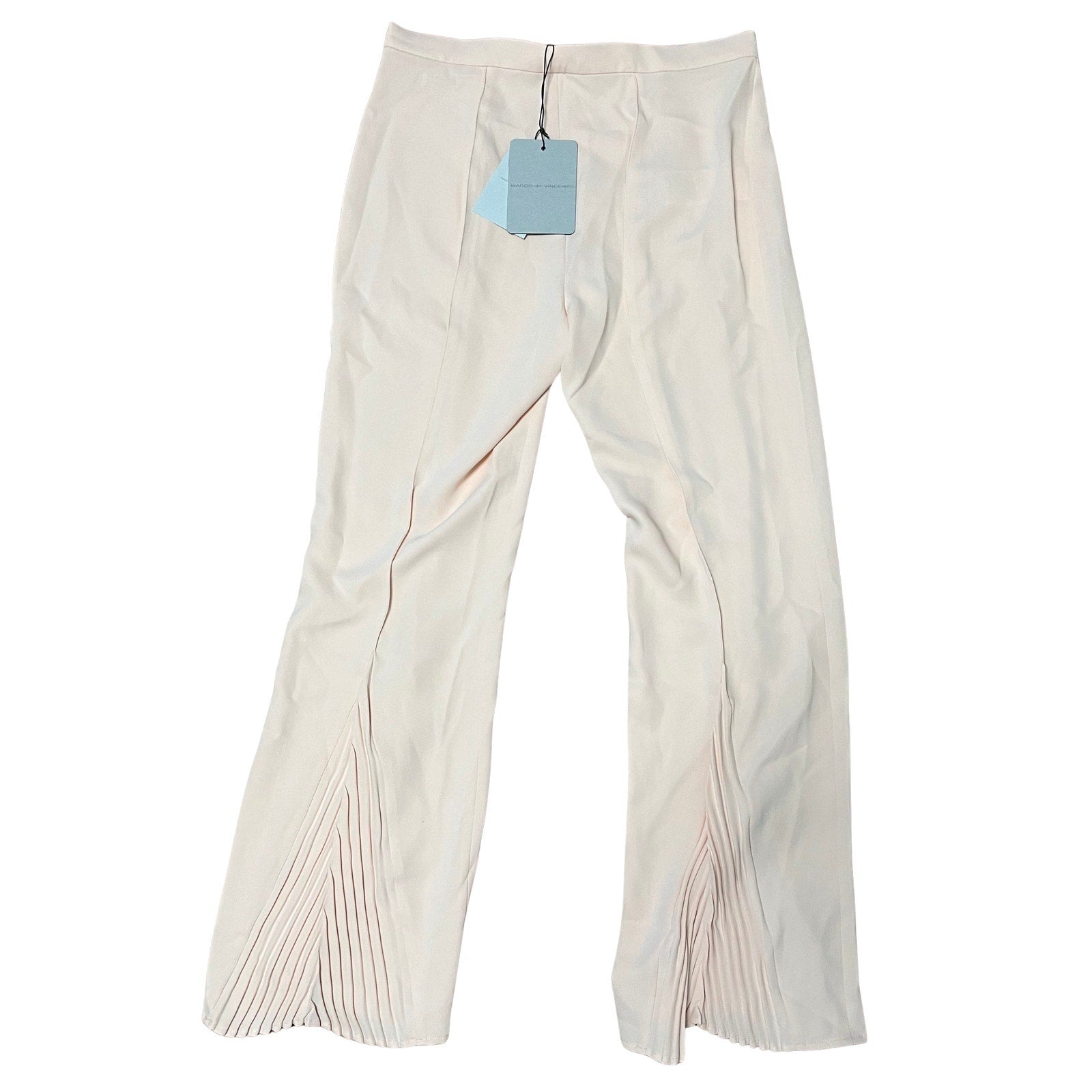 Marco de Vincenzo Pleated Hem Trousers | Powder Pink | New With Tags