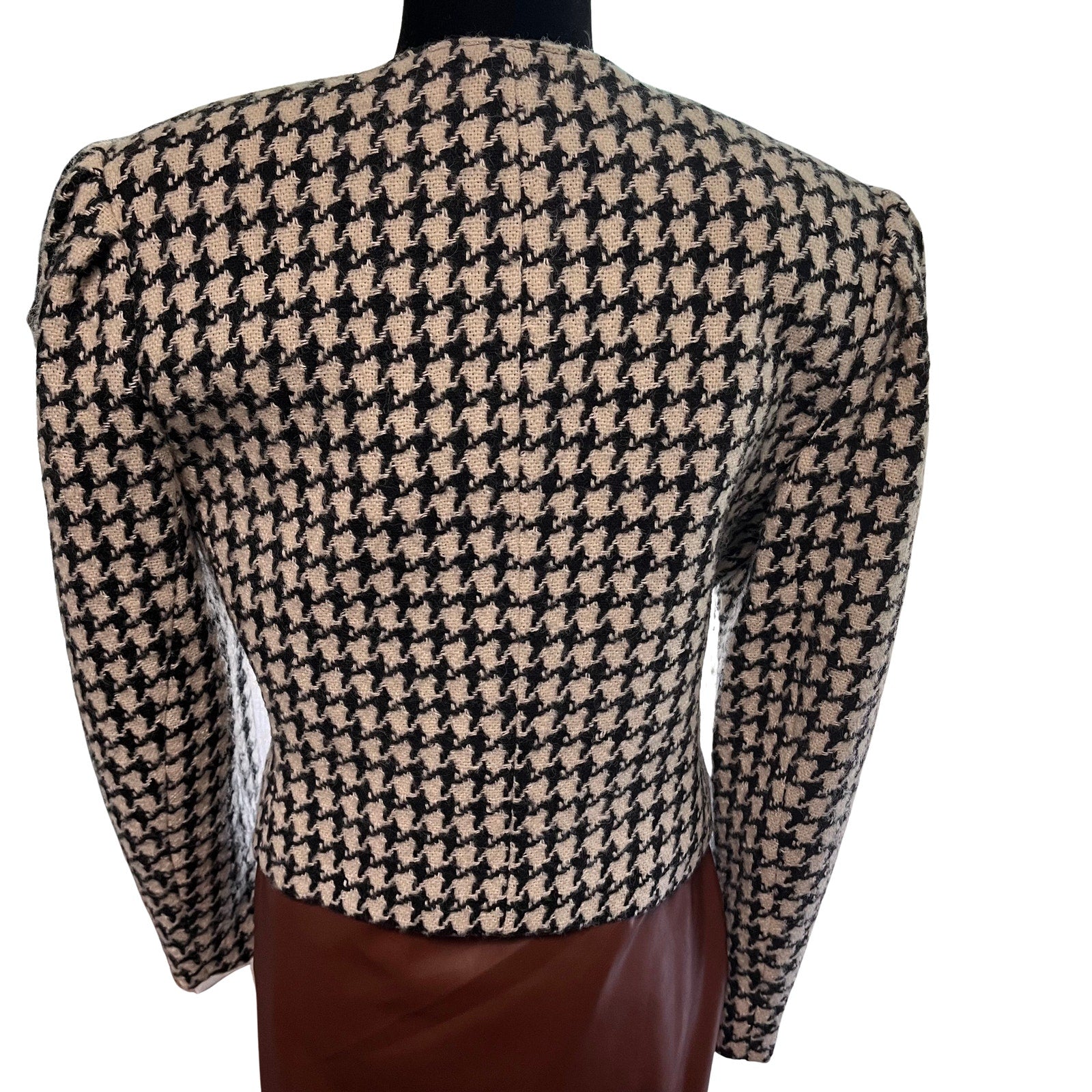 Houndstooth Black and White Blazer