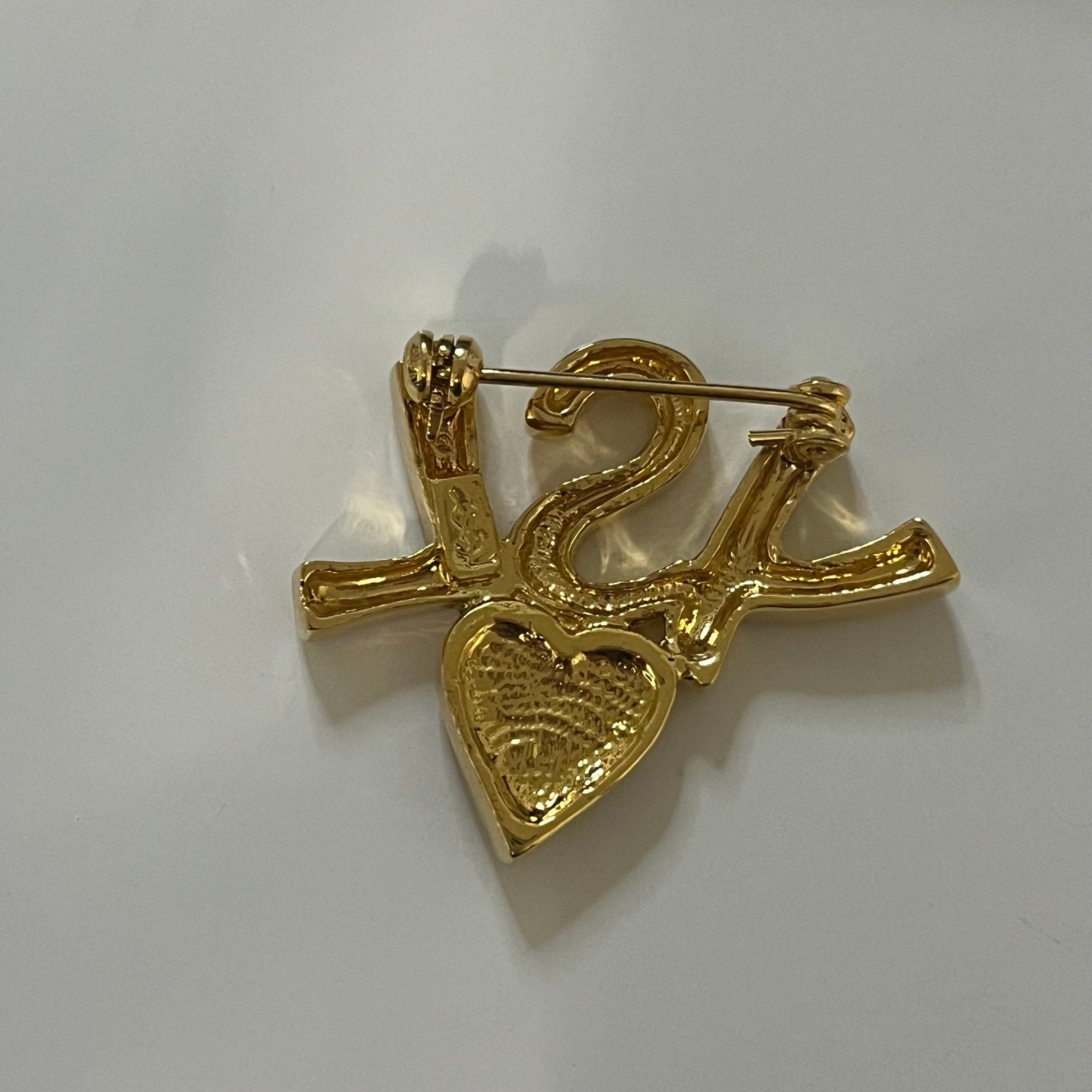 YSL Heart Brooch