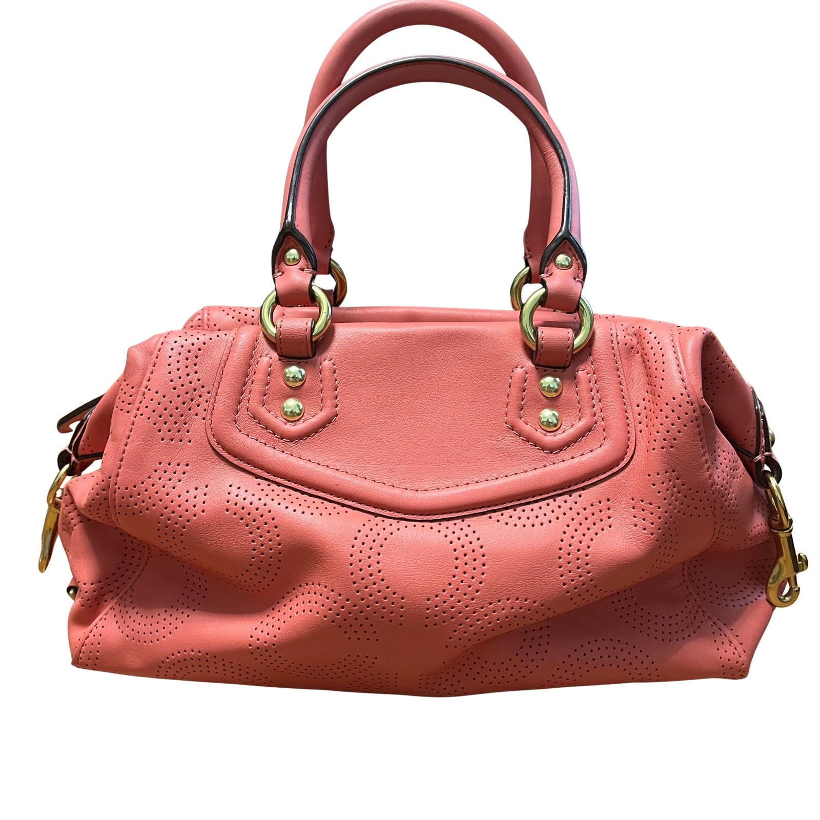 Coach Ashley Coral Shoulder Bag