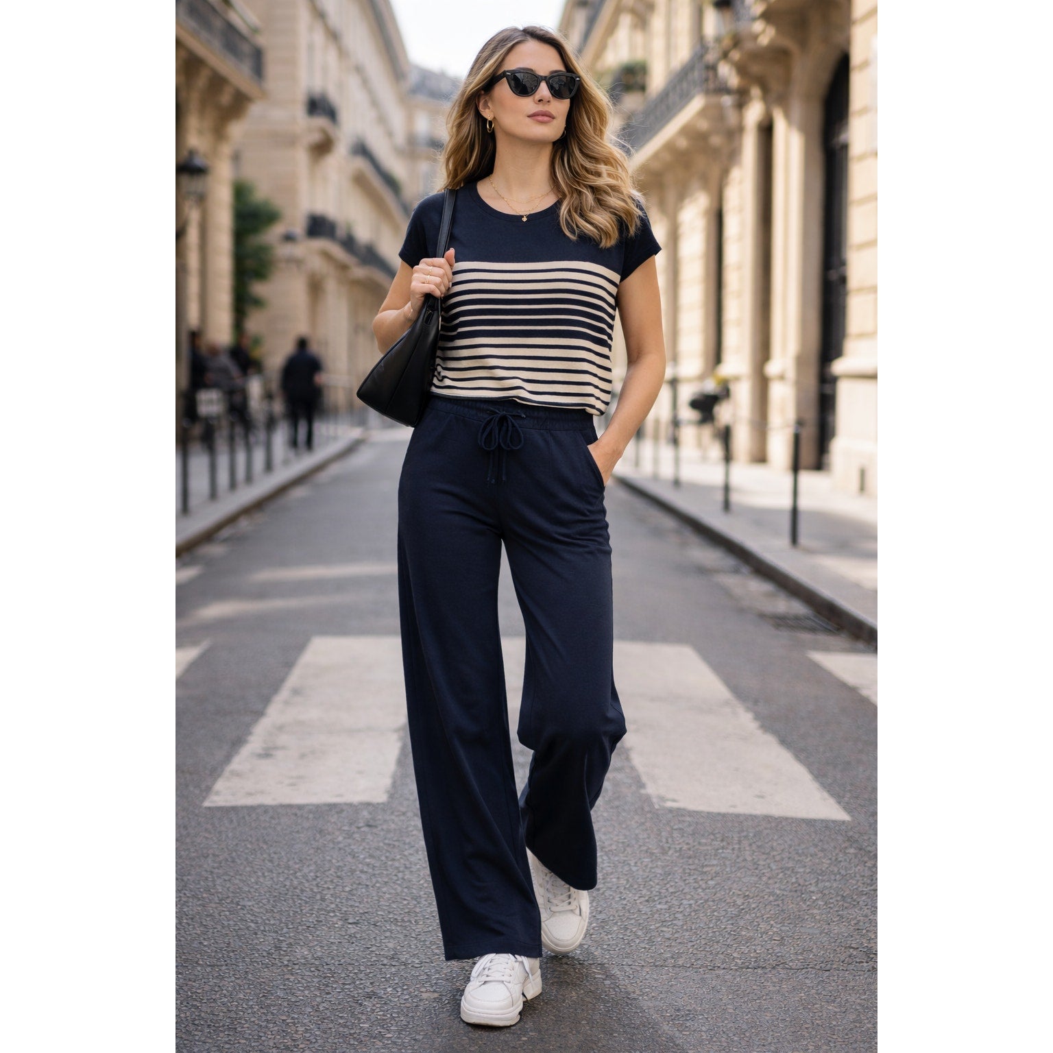 New Daniele Alessandrini Striped Short Sleeve Sweater NWT