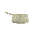 Cream Oversized Wristlet/Clutch