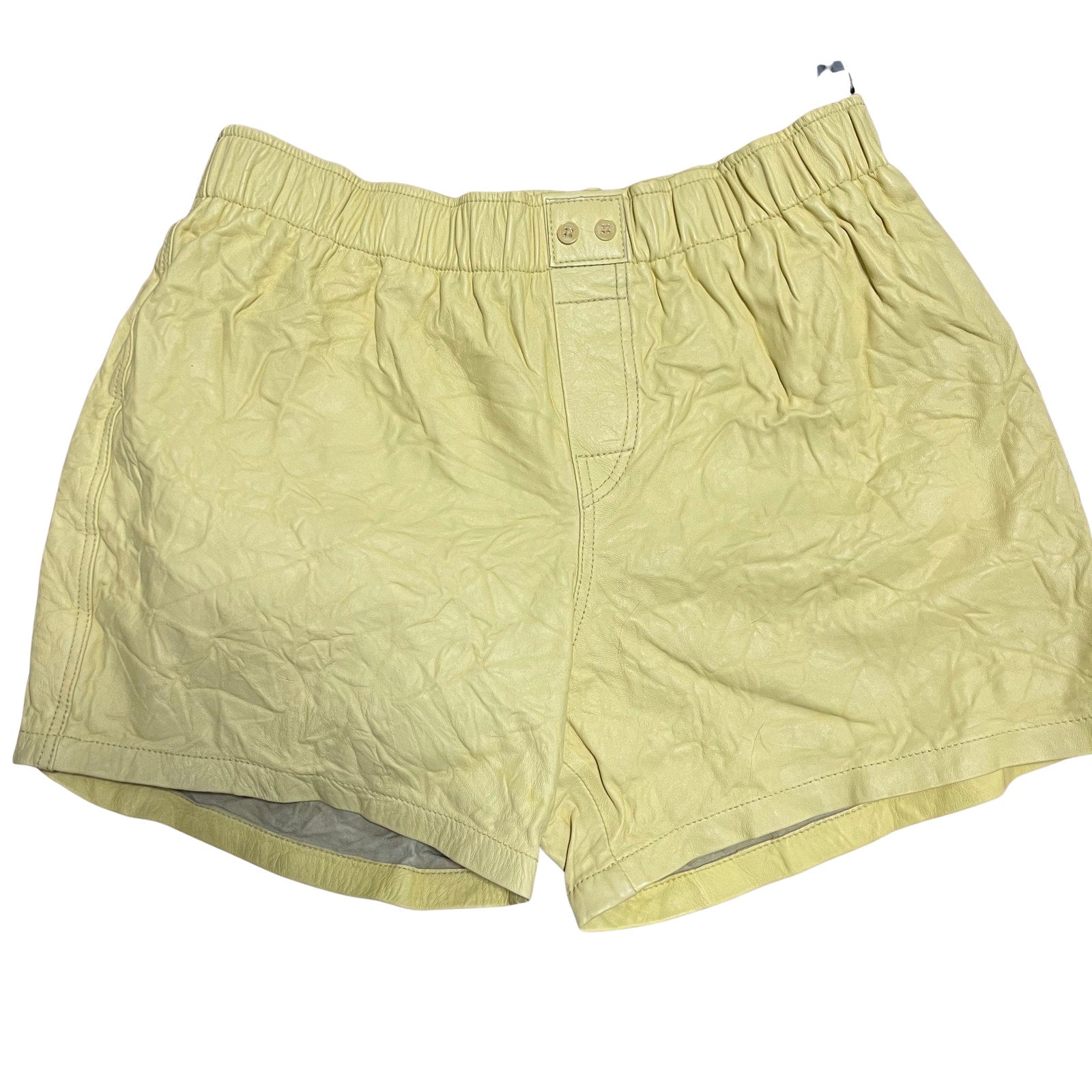 Zadig & Voltaire Shea Crinkled Leather Shorts