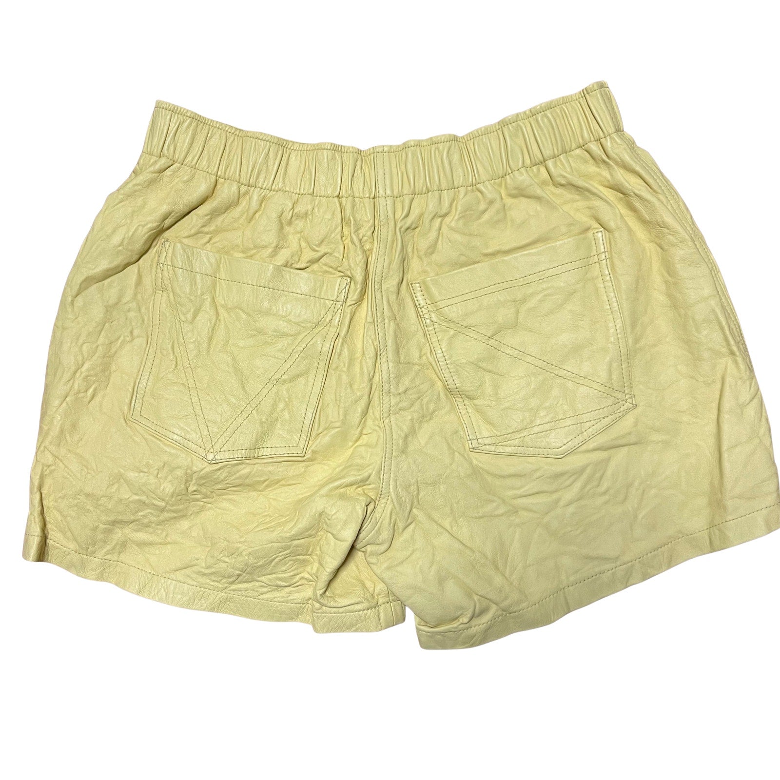 Zadig & Voltaire Shea Crinkled Leather Shorts