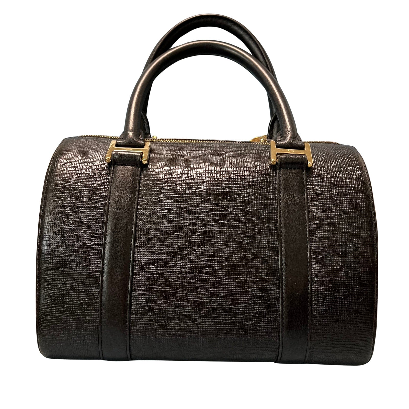 MCM Black Boston Bag in Saffiano Leather