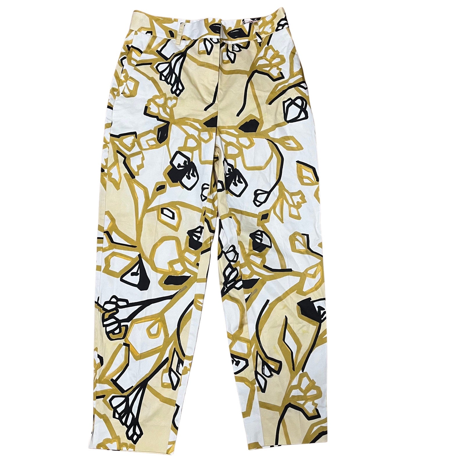 OOTD'AME Trésor Abstract Print Straight-Leg Trousers | New With Tags