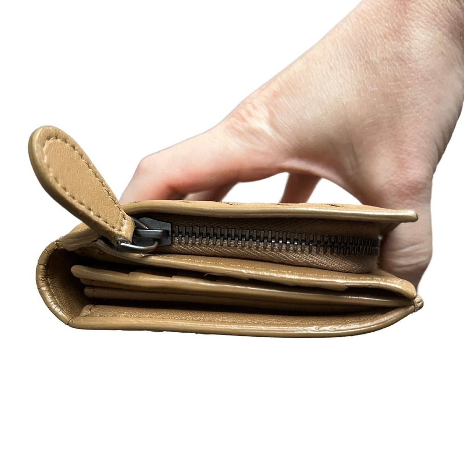 Bottega Veneta Camel Wallet