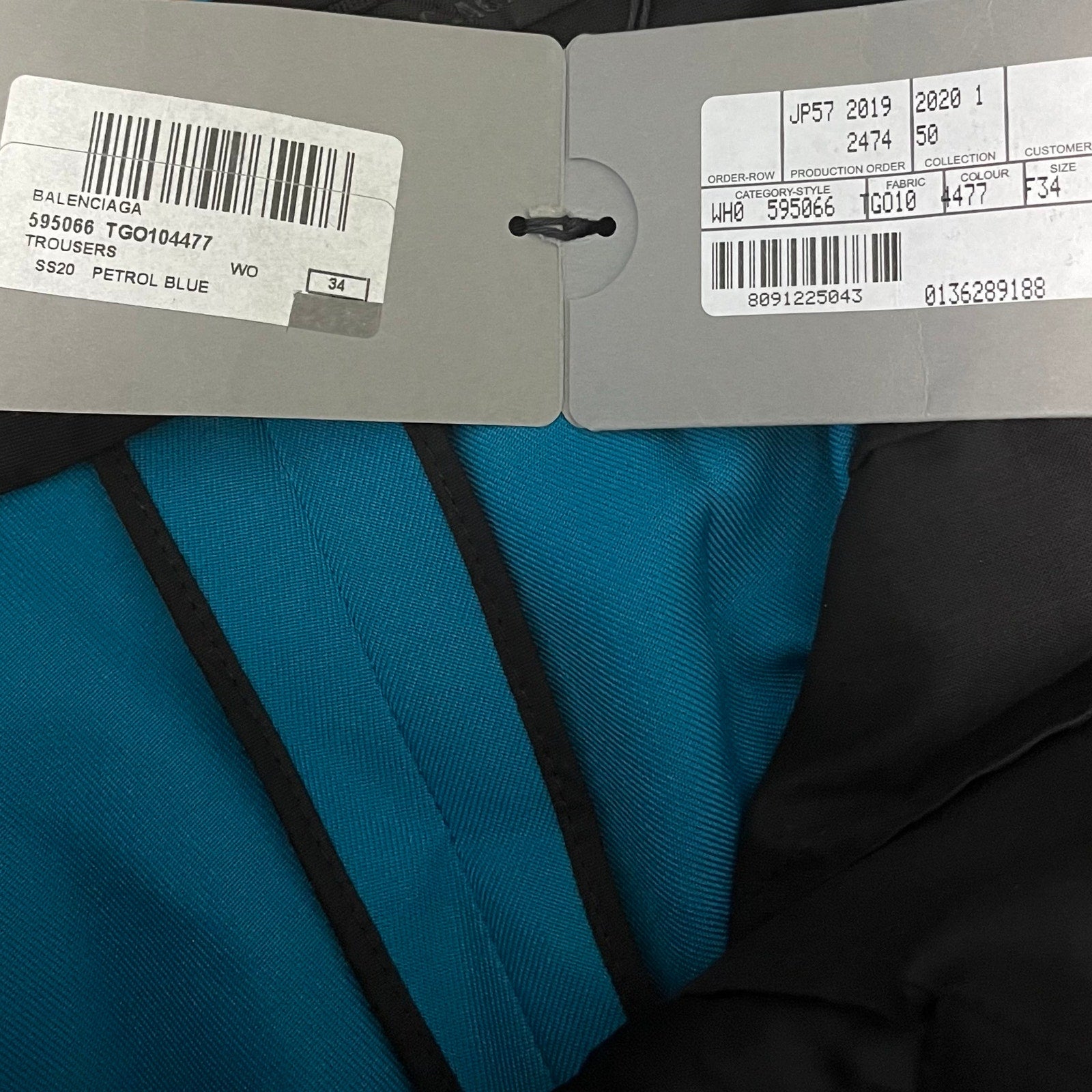 Balenciaga Blue Pants