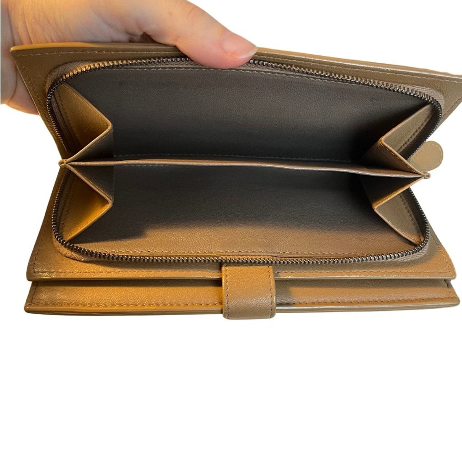 Bottega Veneta Camel Wallet
