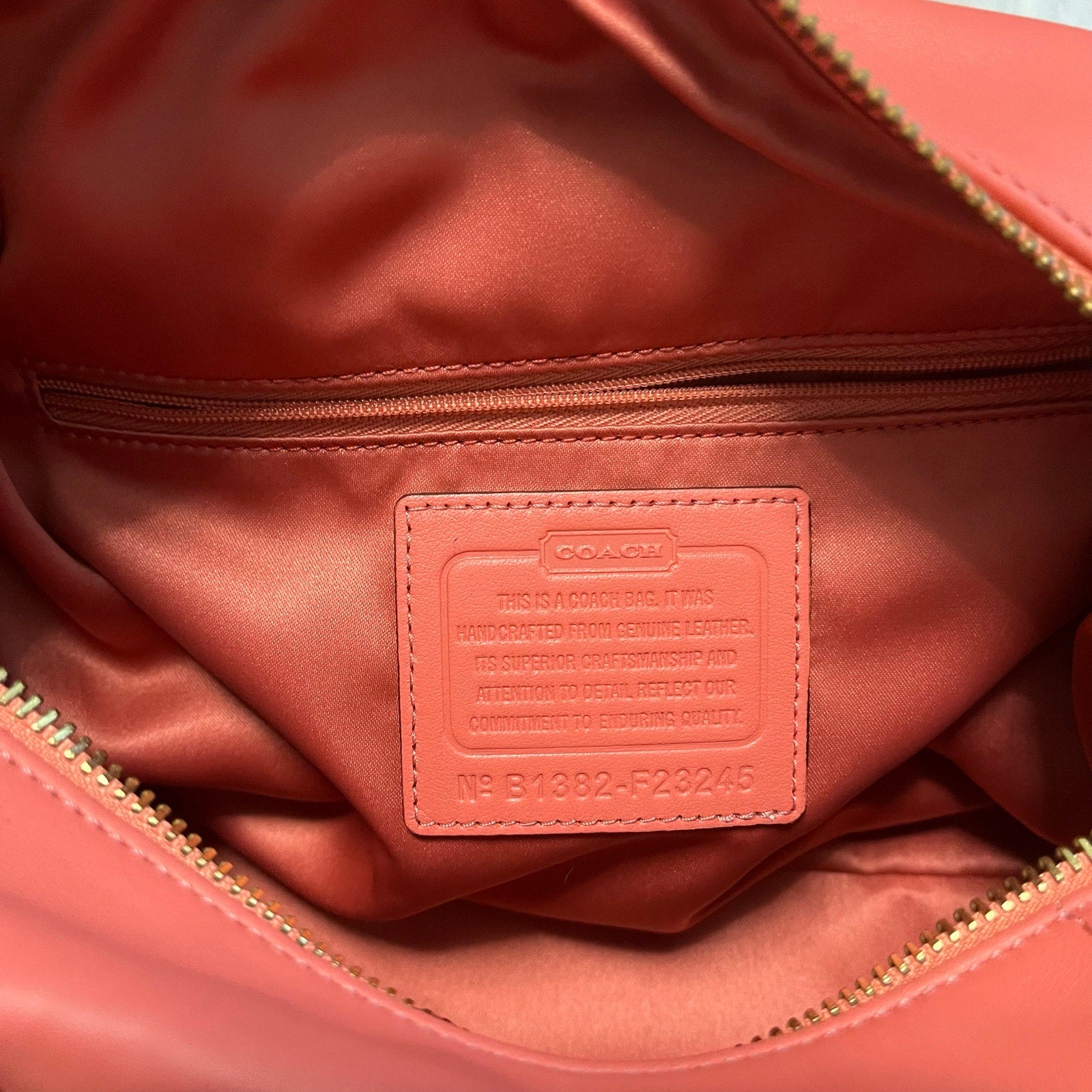 Coach Ashley Coral Shoulder Bag