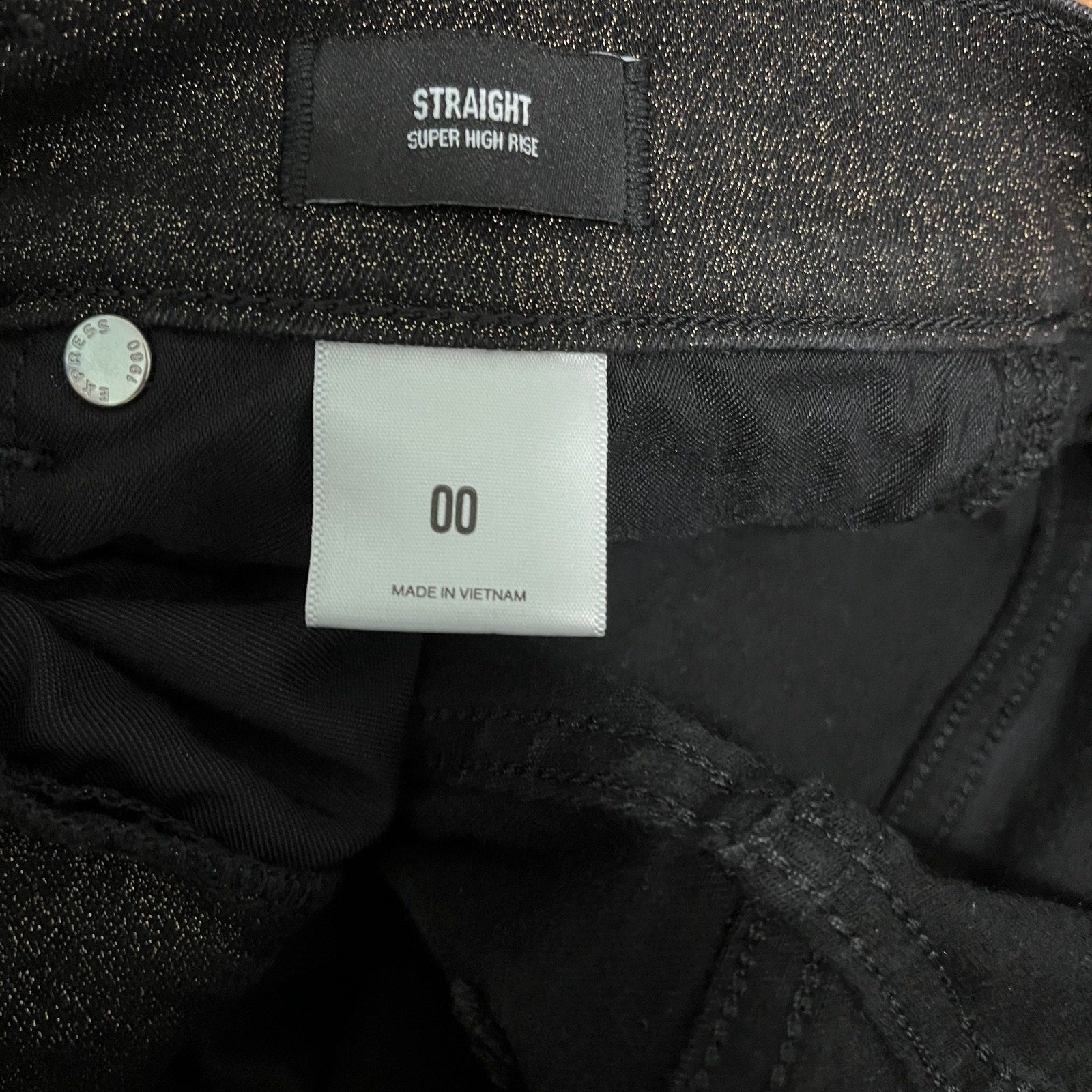 Express Shimmer Straight Leg Pants
