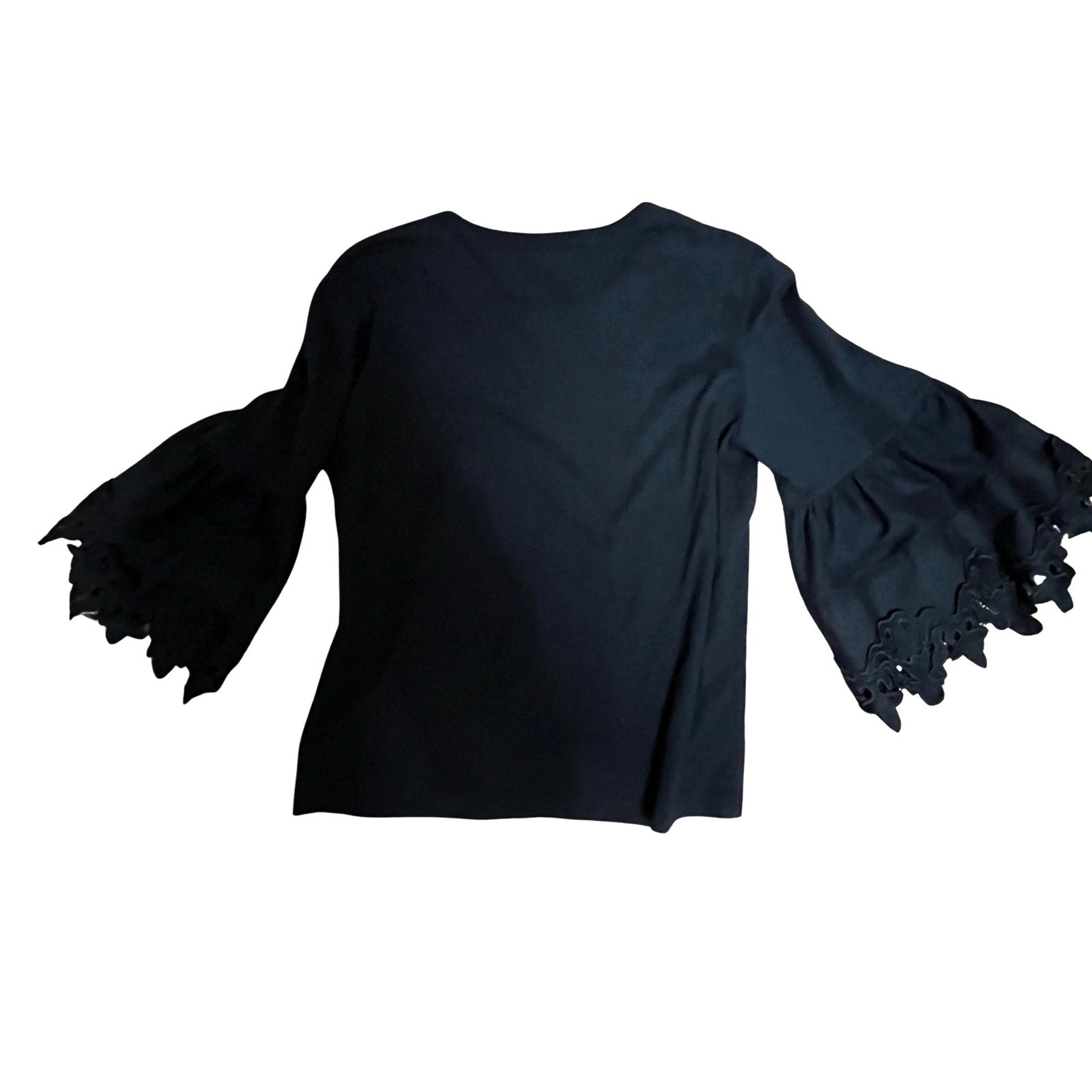 See by Chloe Black Bell Sleeve Top