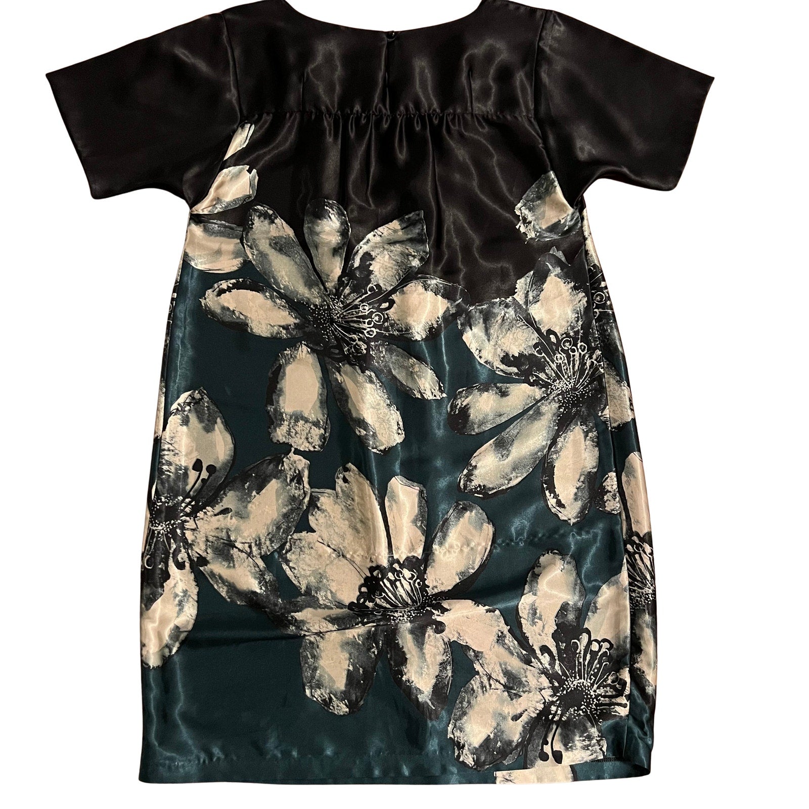 Jus de Pommes Floral Satin Dress