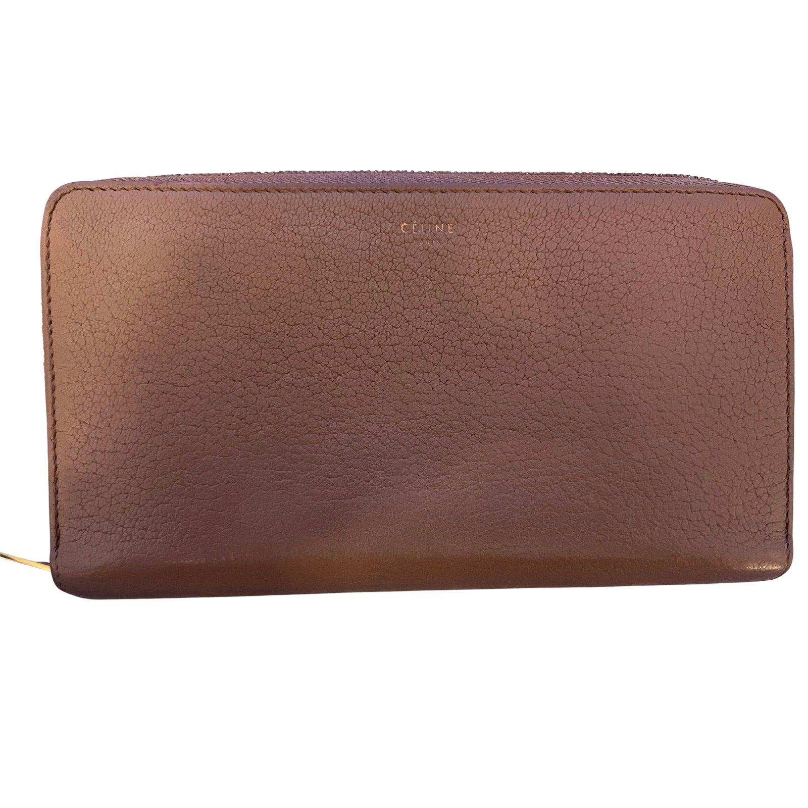 Celine Zip Around Wallet Leather Large Continental Wallet