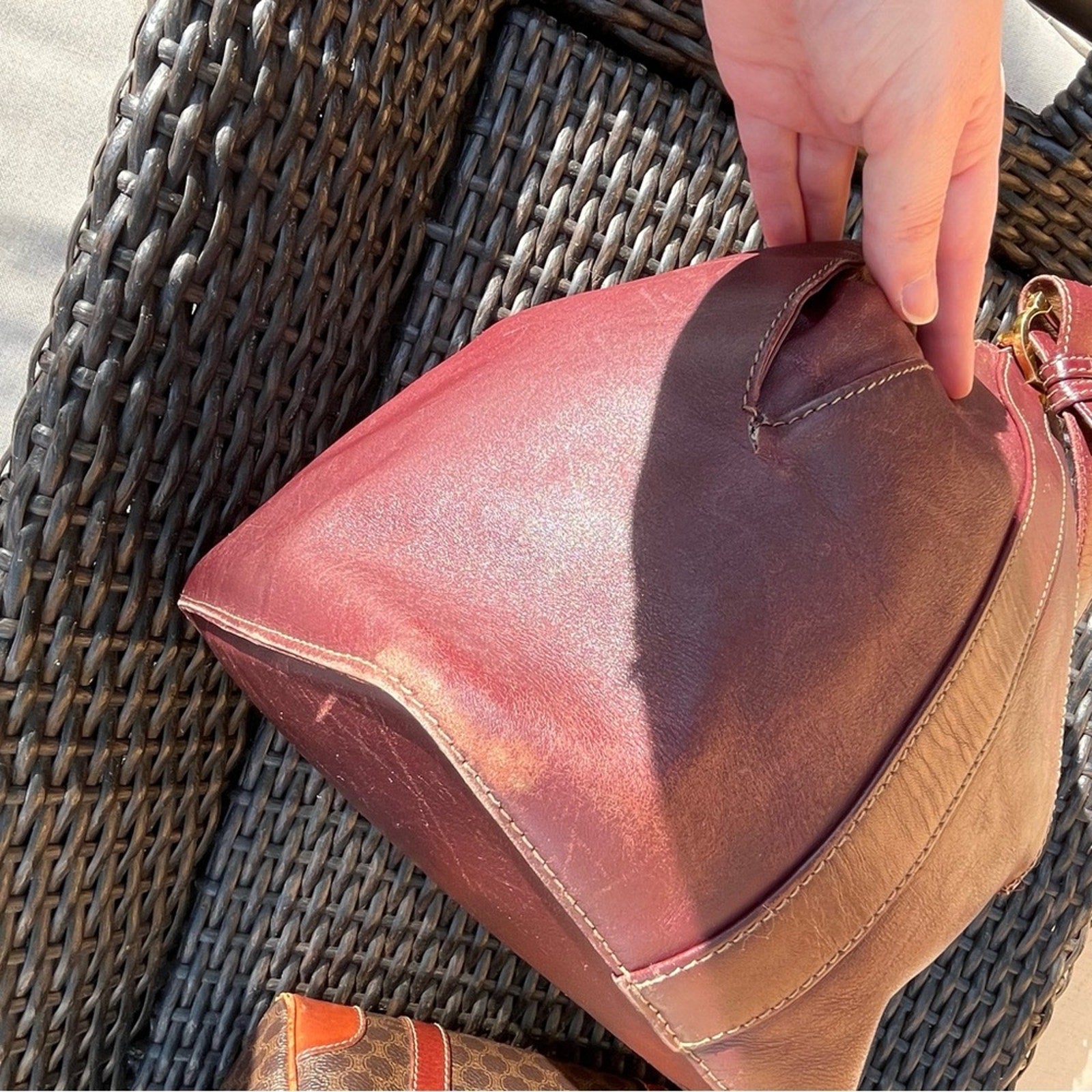 Cartier Seau Leather Bucket Bag