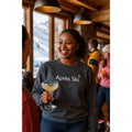 Apres Ski Sweatshirt with Snowflake Brooch