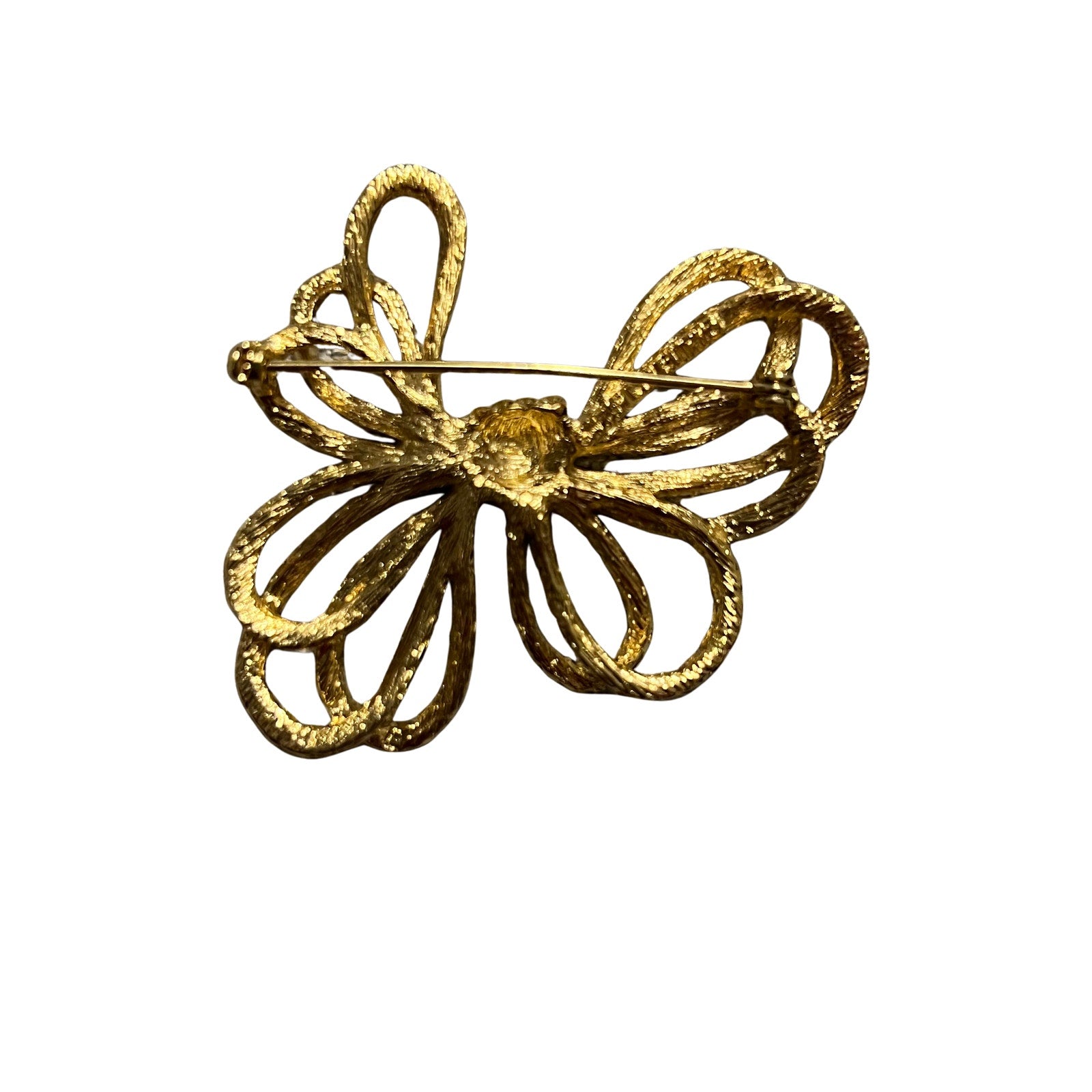 Vintage Gold Bow Brooch