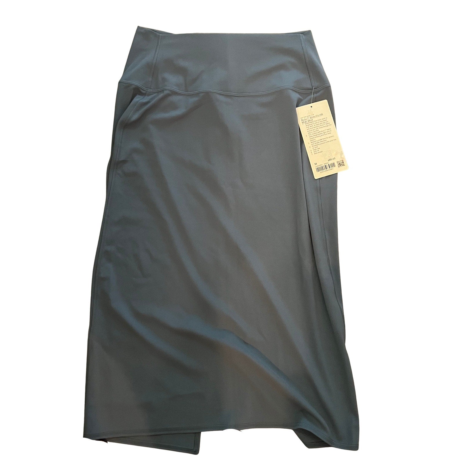 Lululemon Nulu Slim Fit HR Midi Skirt Blue Size S NWT Athleisure