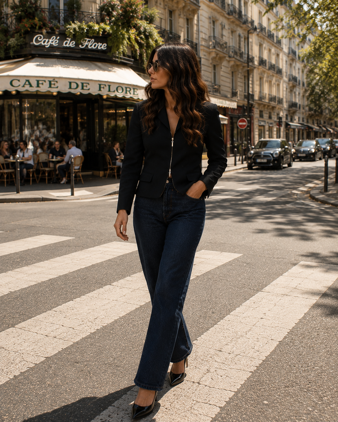 Escada Black Wool Blend Blazer — EU 38