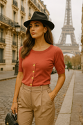 Chanel Cashmere Short Sleeve Sweater