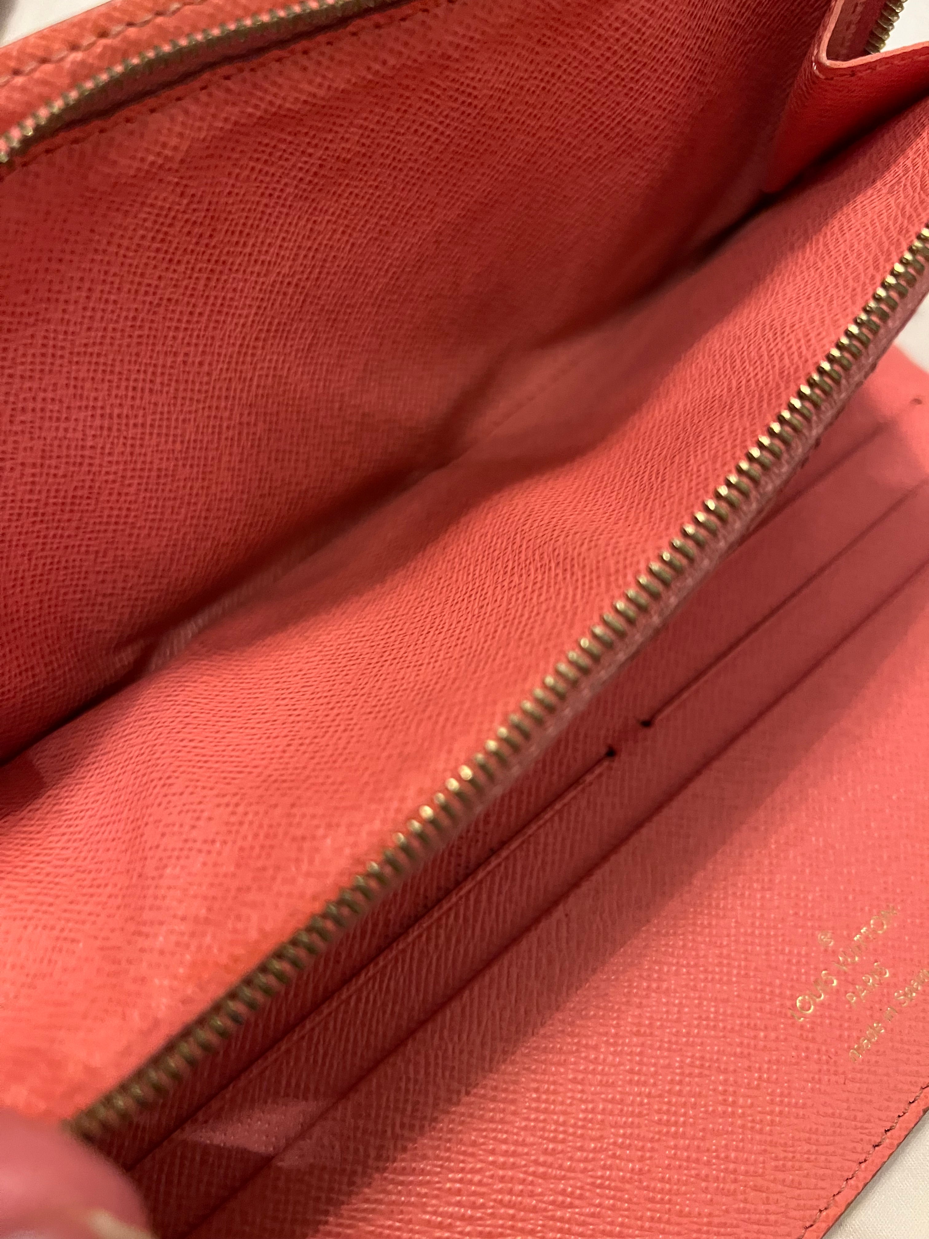 Louis Vuitton Monogram Insolite Long Wallet — Brown Monogram / Pink Interior