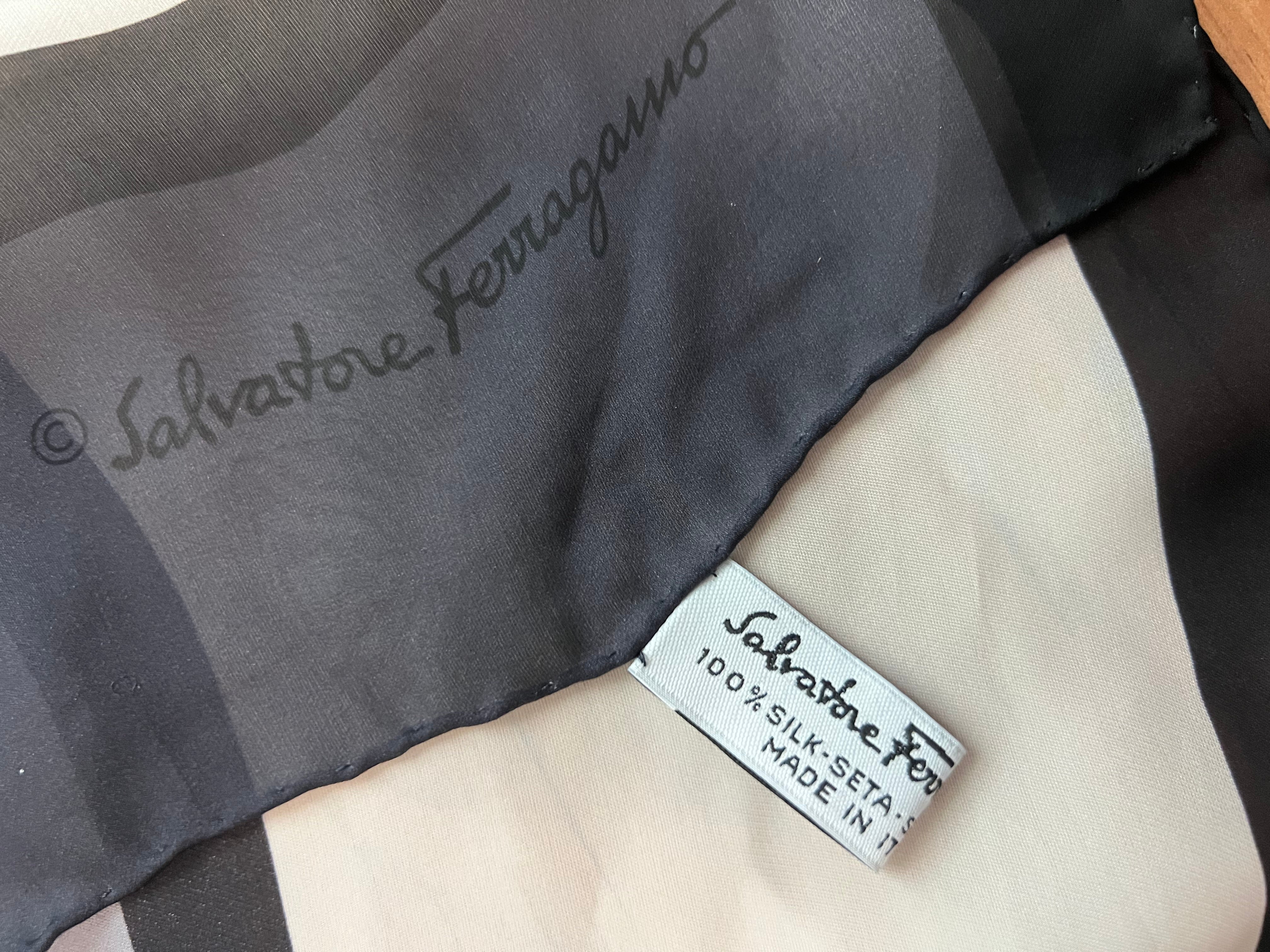 Salvatore Ferragamo Geometric Silk Scarf
