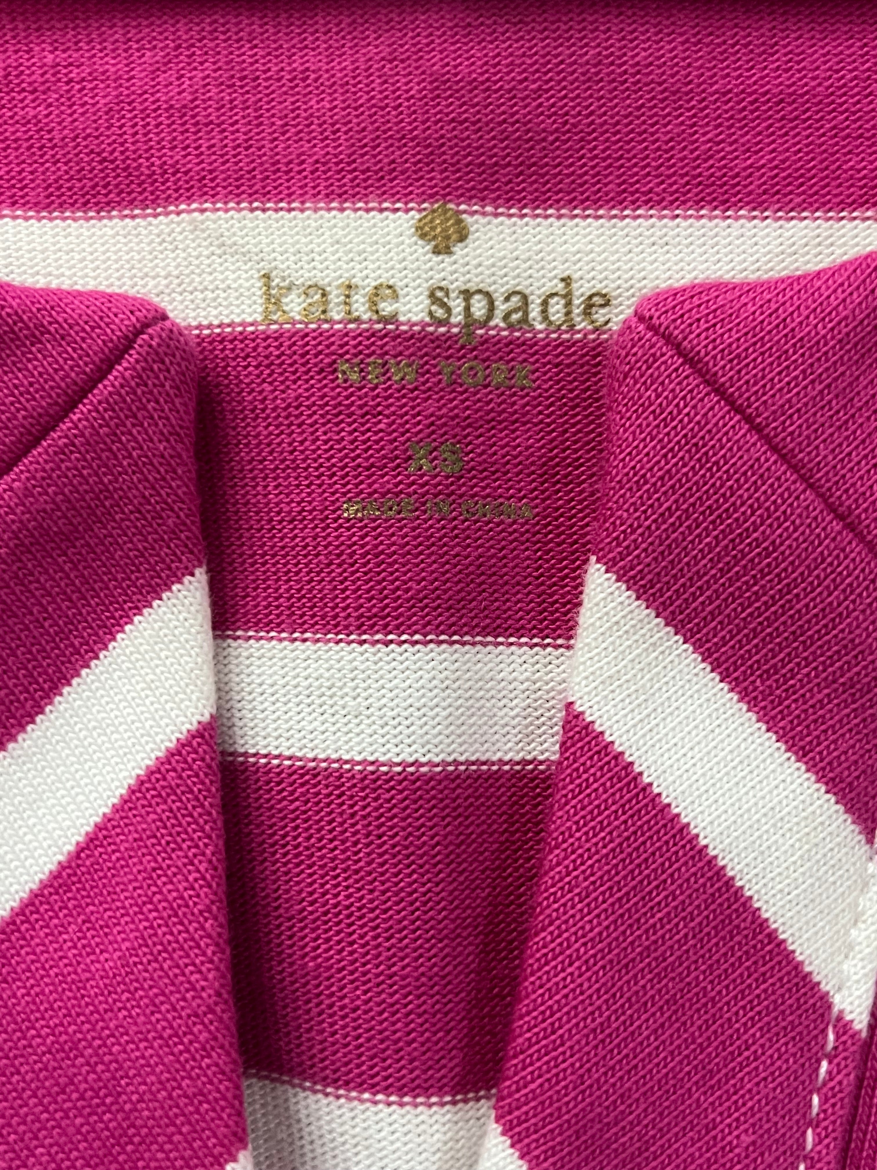 Kate Spade New York Pink & White Stripe Knit Dress