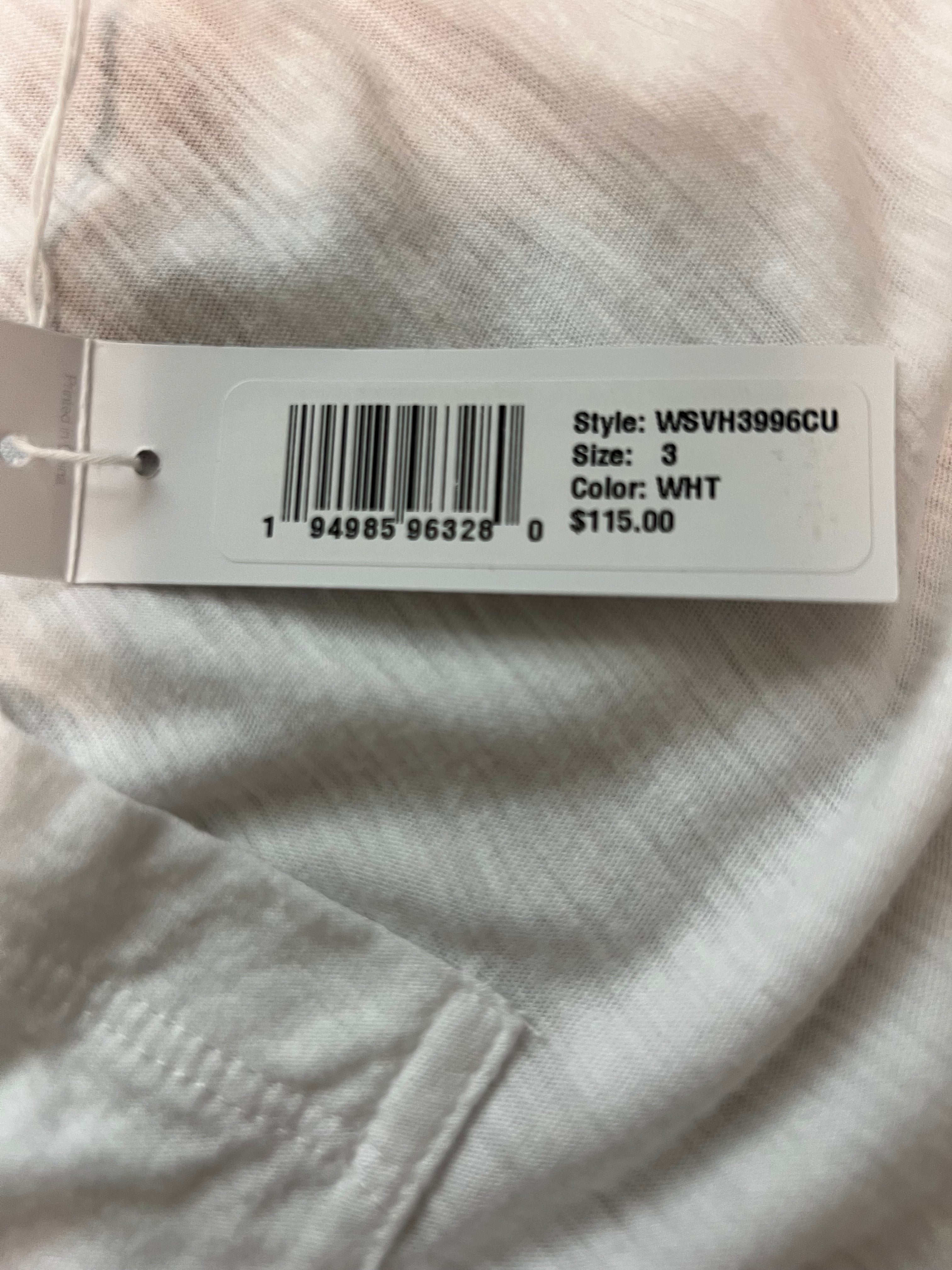 James Perse Pocket Tee | White Cotton Modal | Size 3 / XL | NWT
