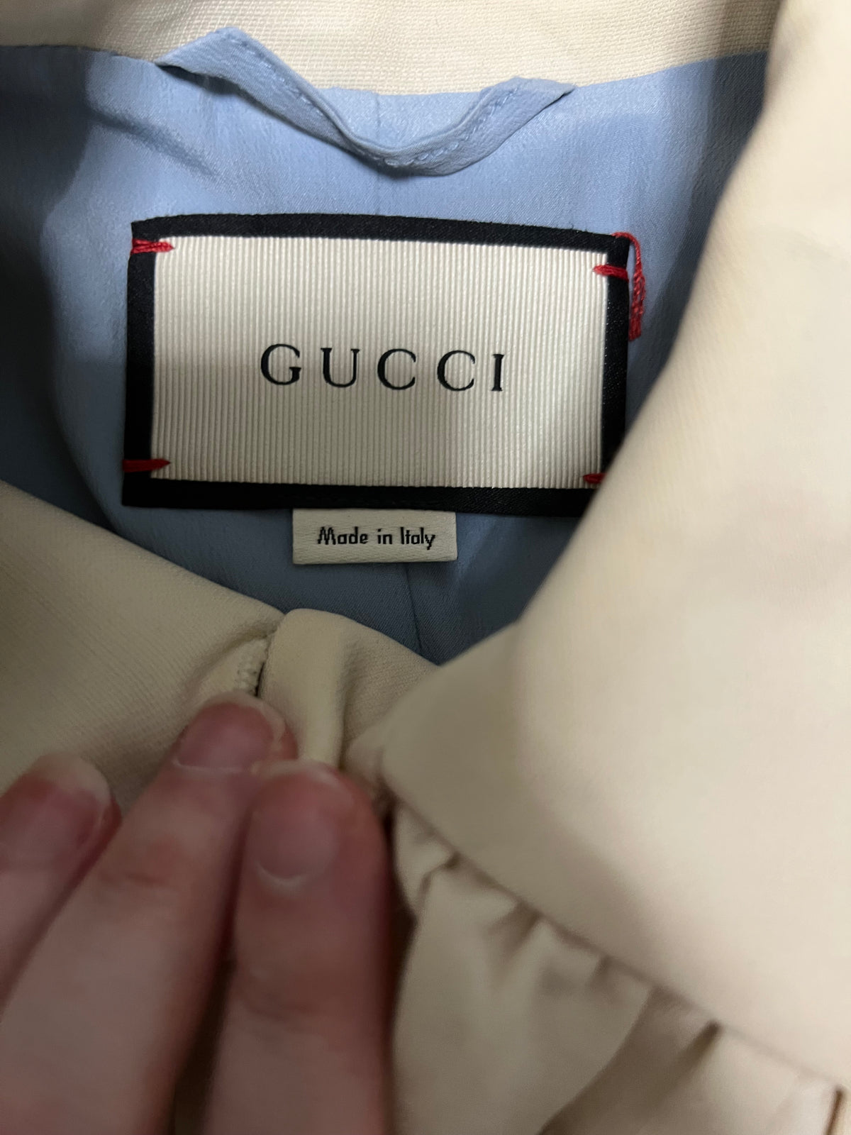 Gucci Ruffle-Front Wool & Silk Blazer — IT 38