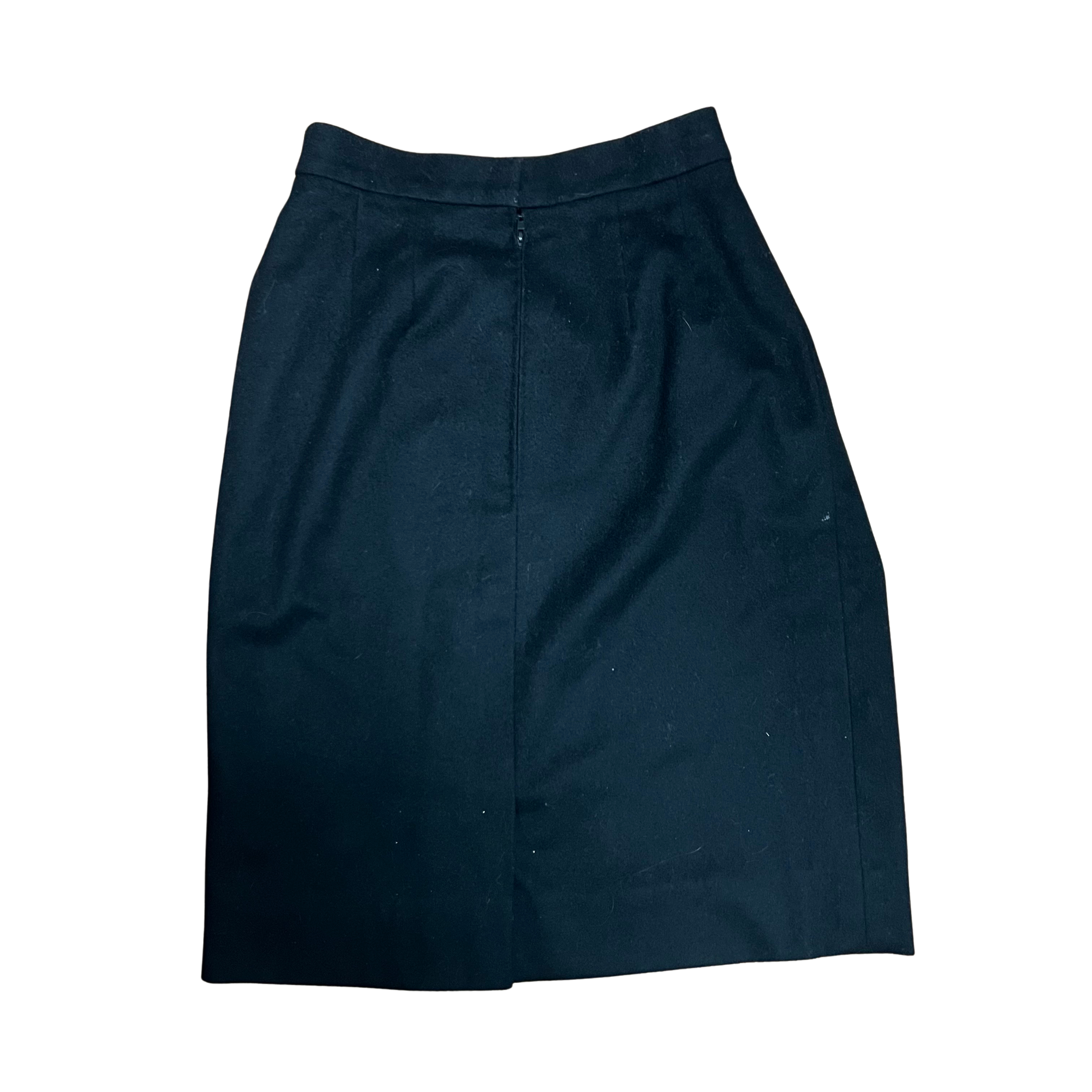 Celine 100% Wool Skirt — Black | Size 38