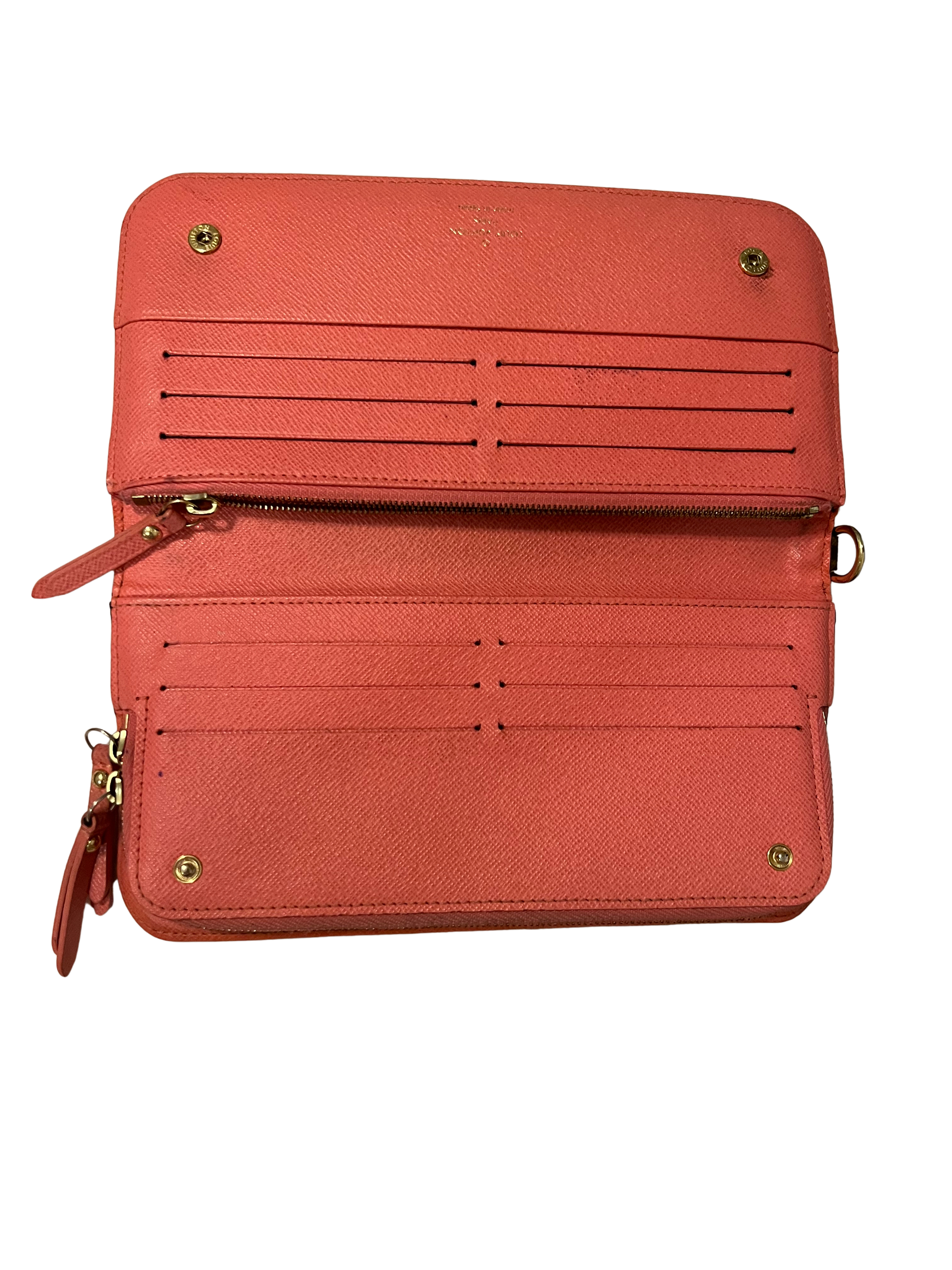 Louis Vuitton Monogram Insolite Long Wallet — Brown Monogram / Pink Interior