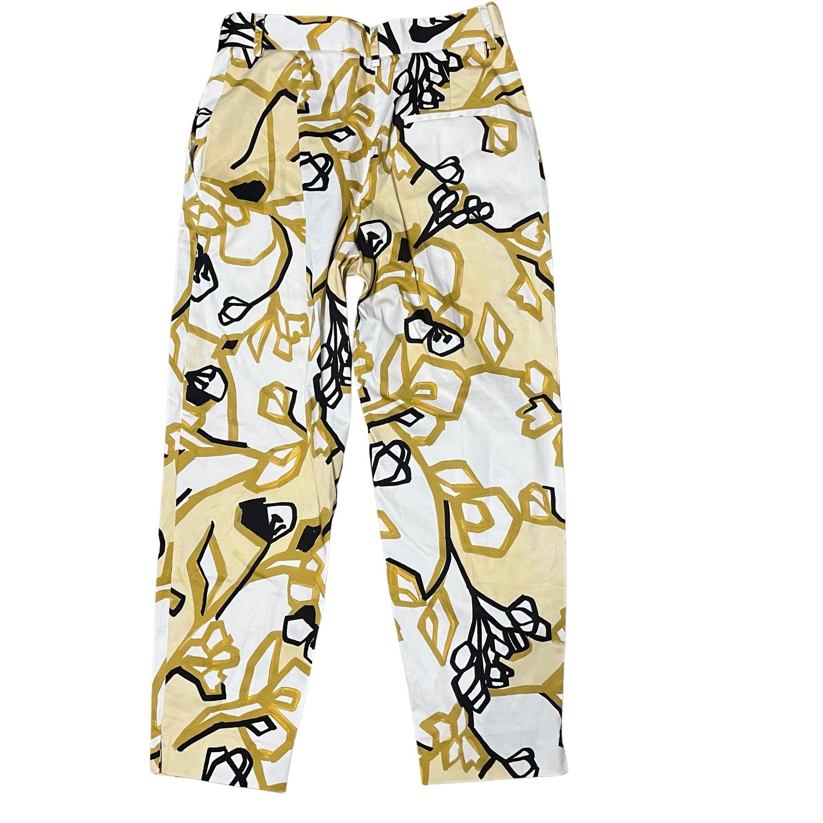 OOTD'AME Trésor Abstract Print Straight-Leg Trousers | New With Tags