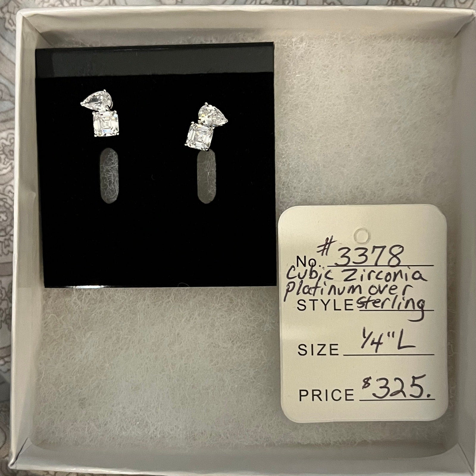 DanielMark Princess and Pear Earrings