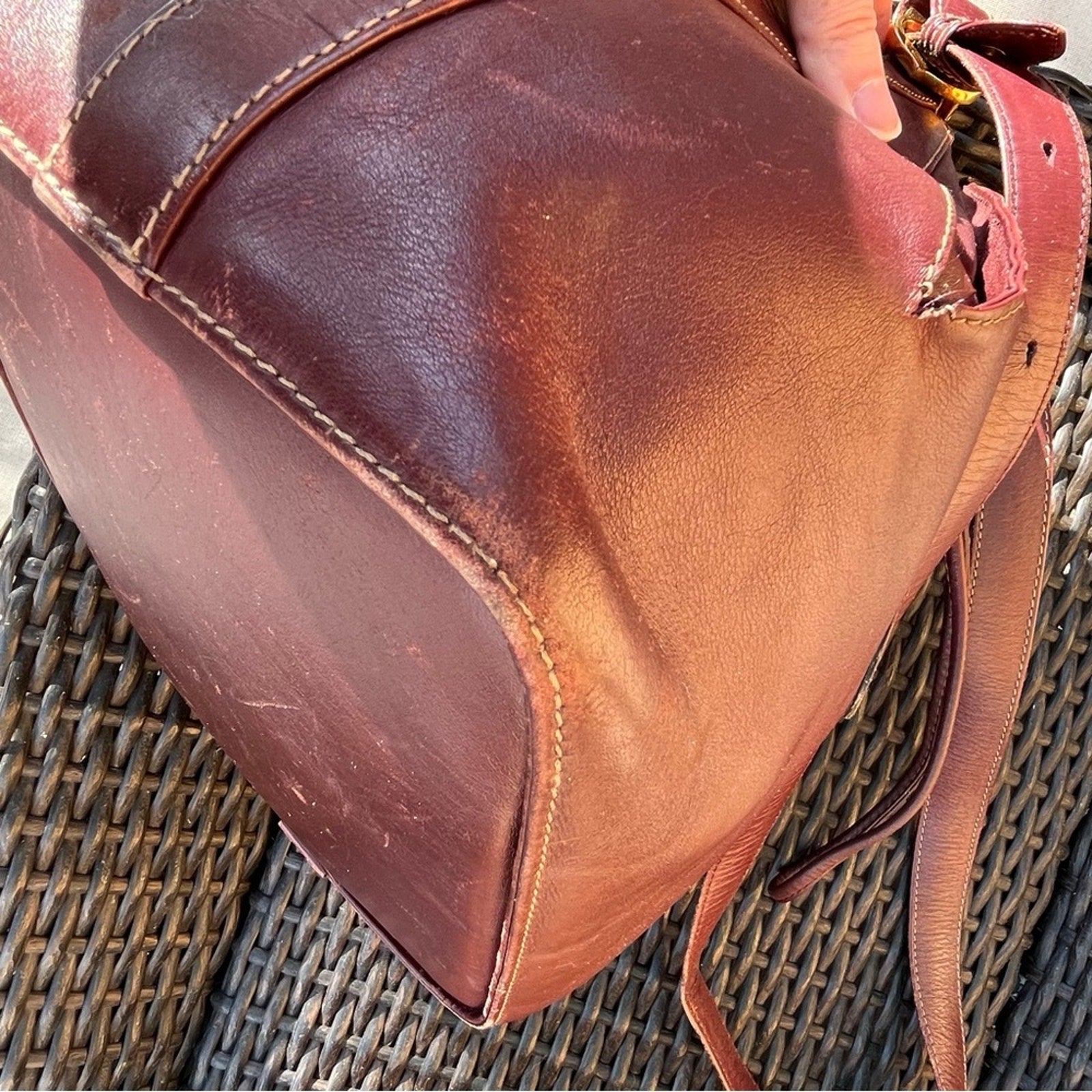 Cartier Seau Leather Bucket Bag