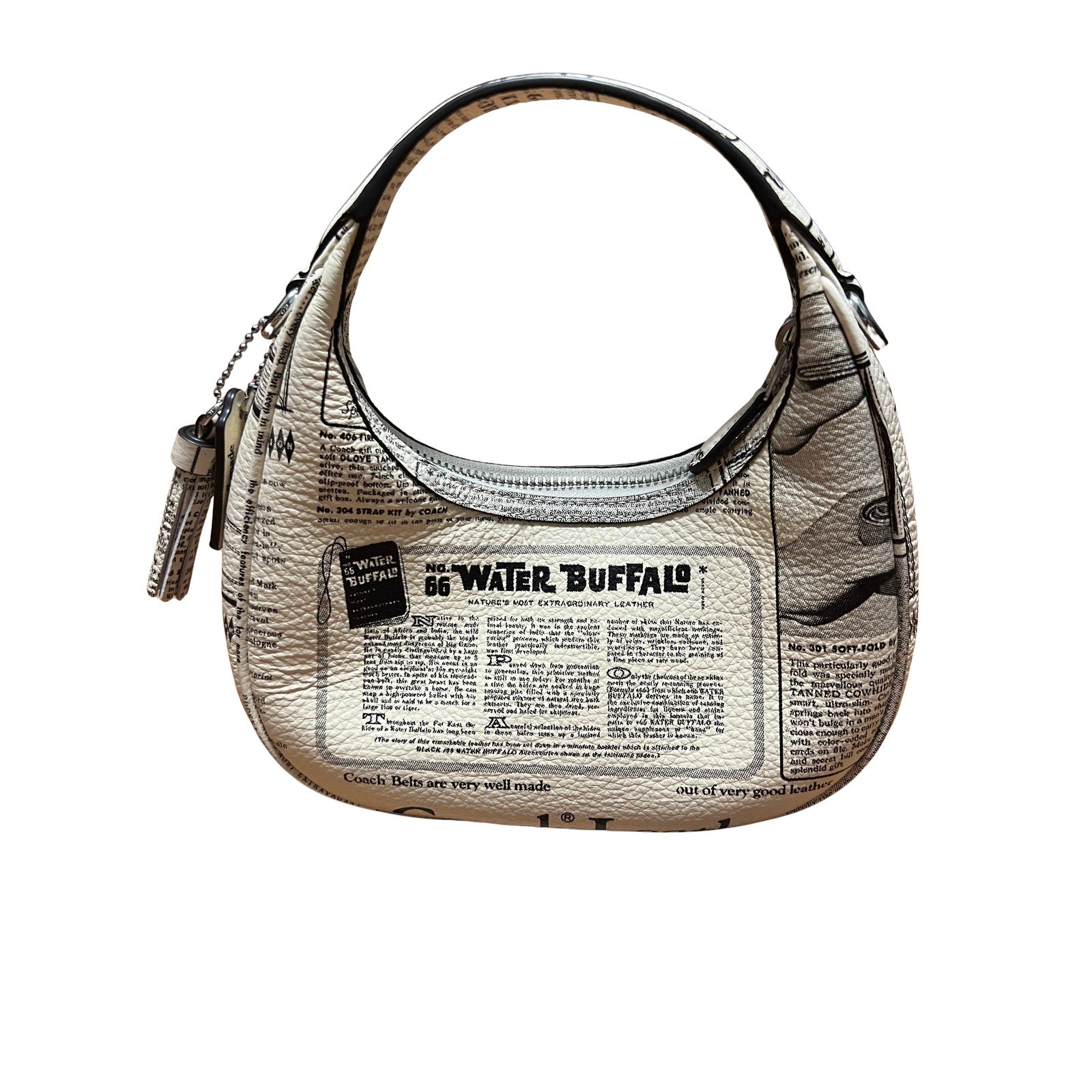 New Coach Carmen Mini Crossbody Bag With Newspaper Print