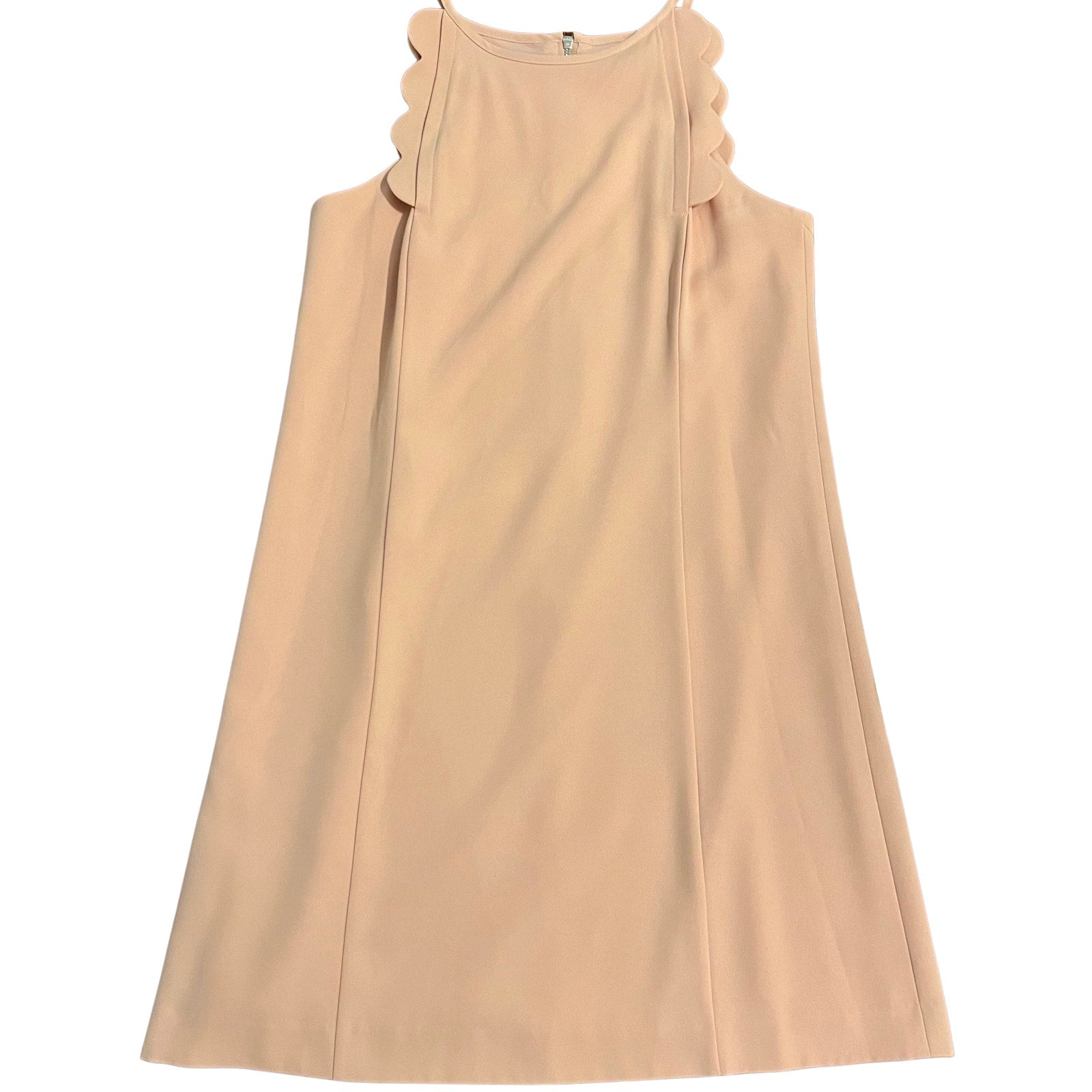 Ann Taylor Scalloped Neck Shift Dress