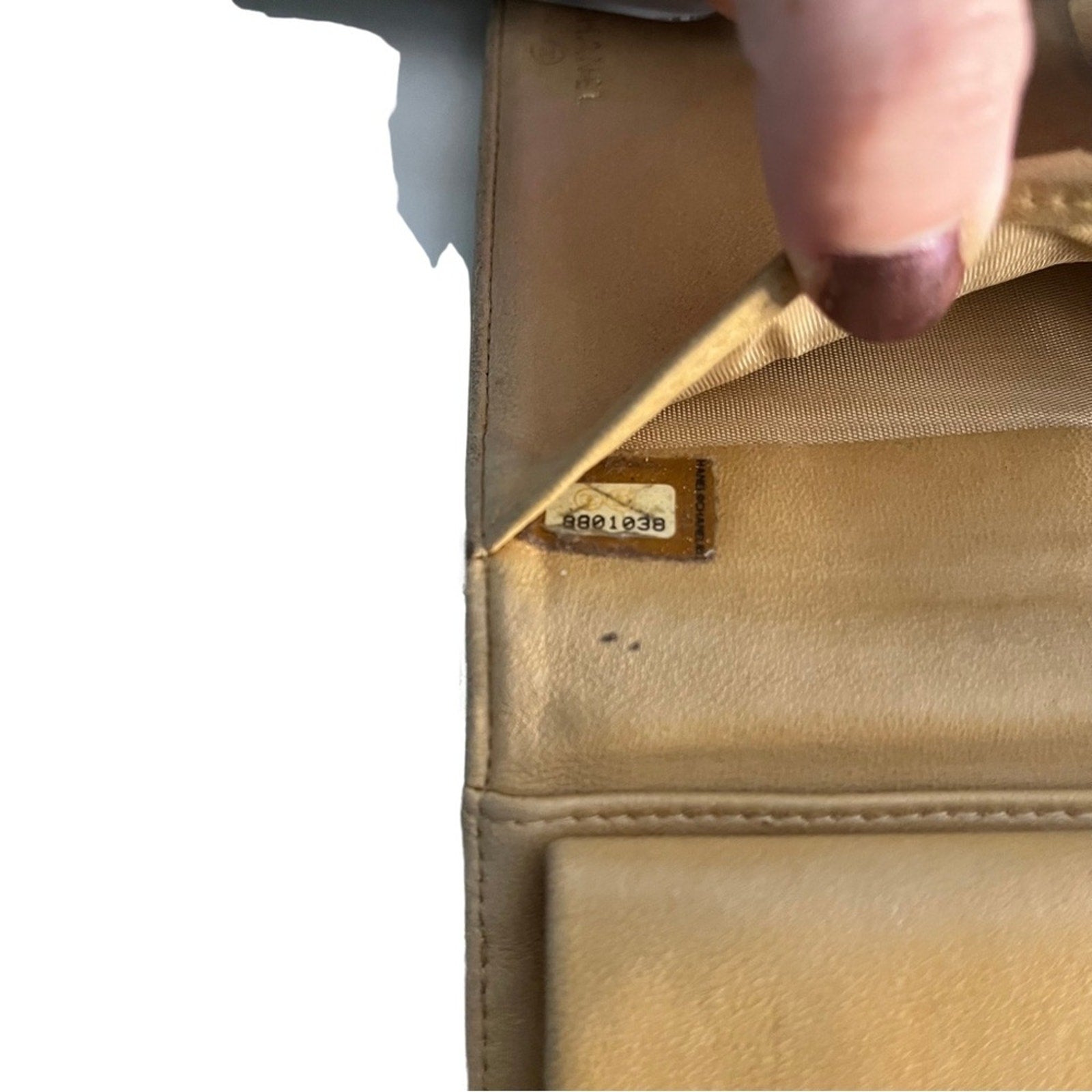 Chanel Camel Bifold Leather Wallet