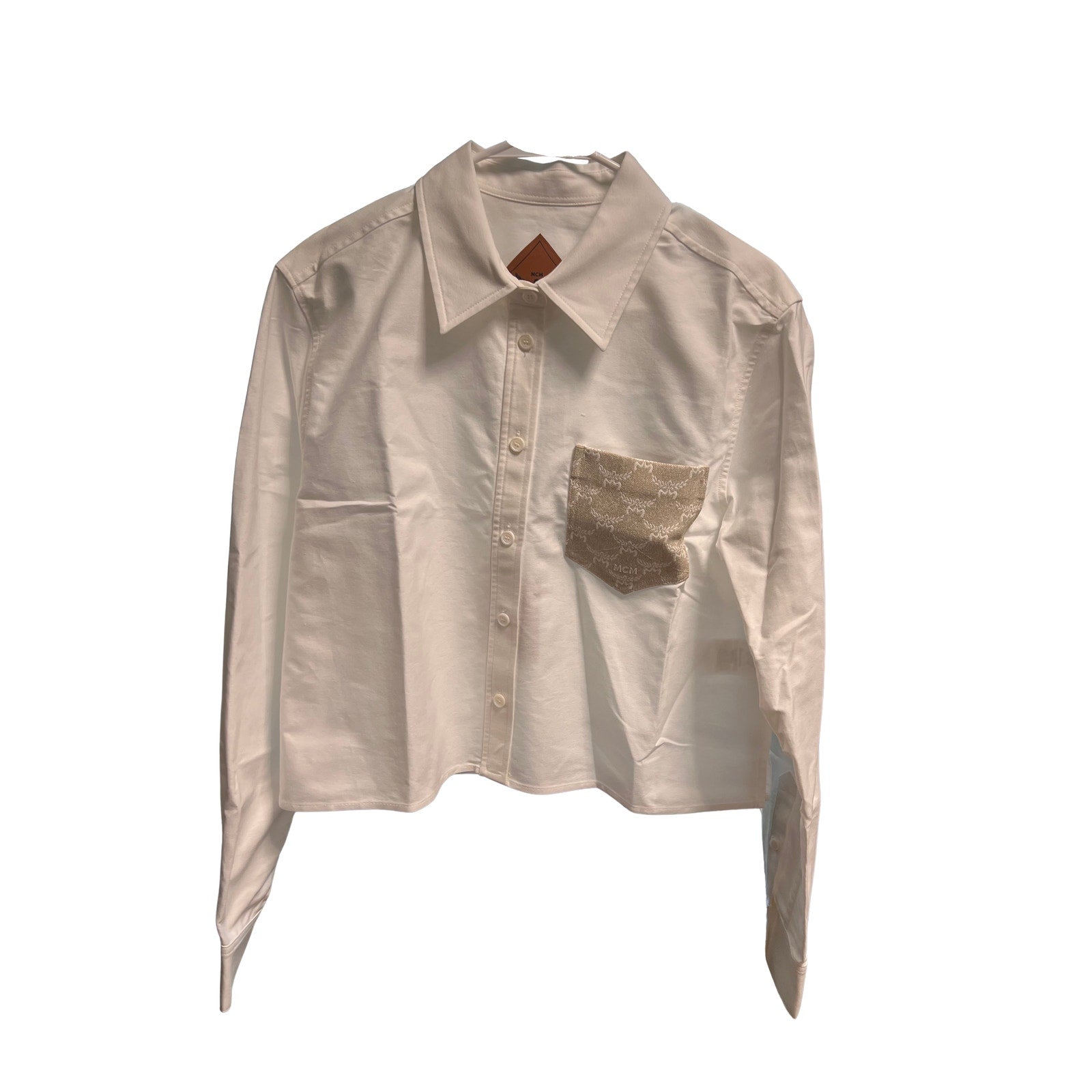 MCM Cropped Oxford shirt white NWT