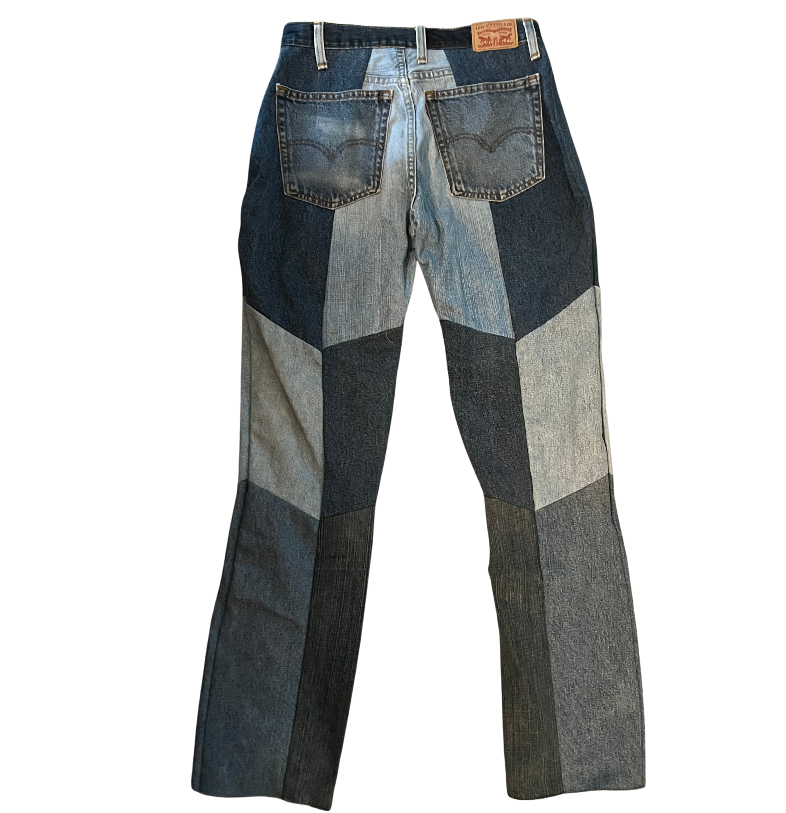 The Reclaimed Levi’s — One-of-One Patchwork Jeans